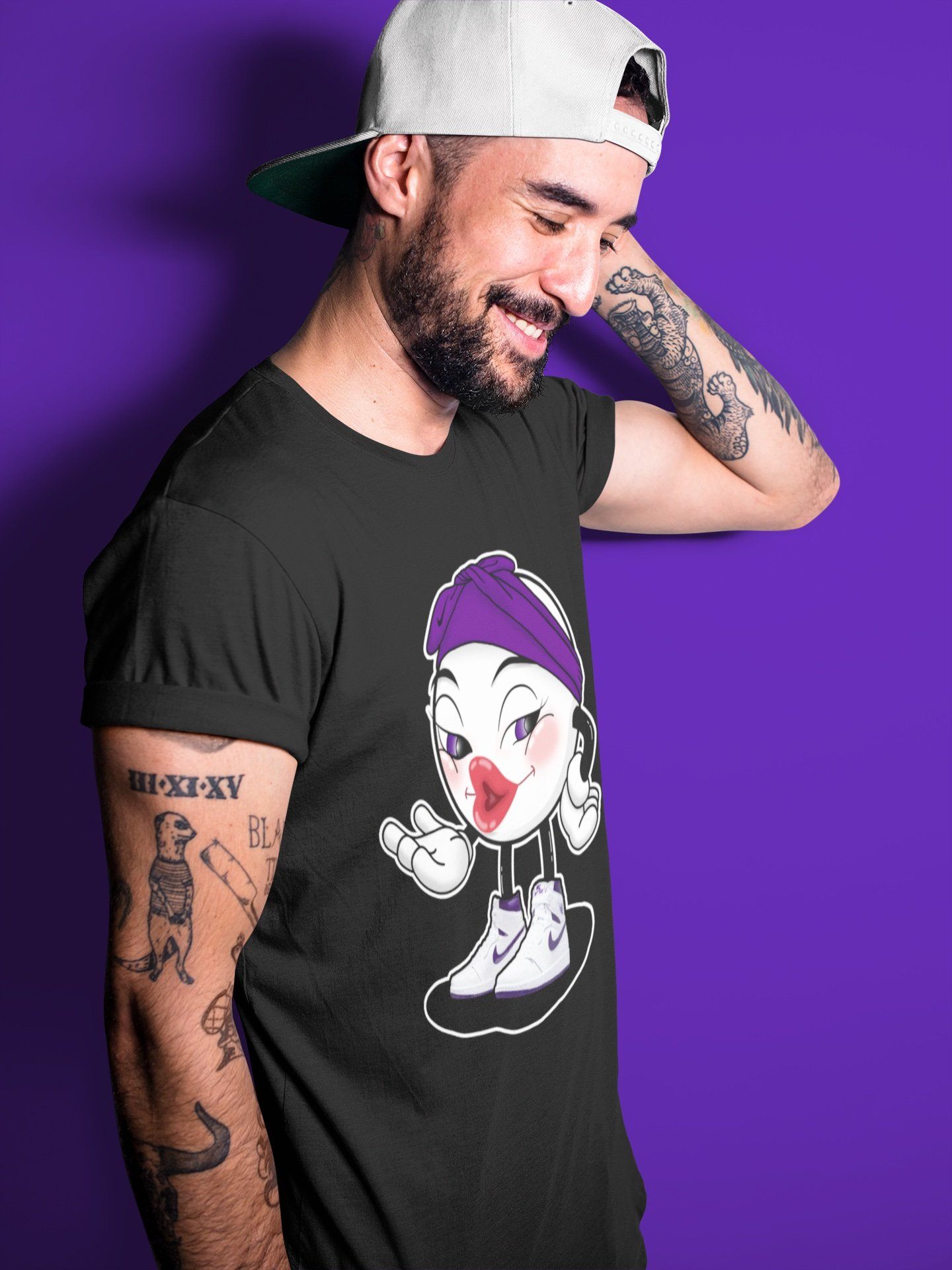 Jordan 1 WMNS Court Purple Shirt To Match Jordans Sexy Emoji Sneaker Tees Jordan 1 WMNS Court Purple Drip Gear Zone Sneaker Matching Clothing Unisex Shirts