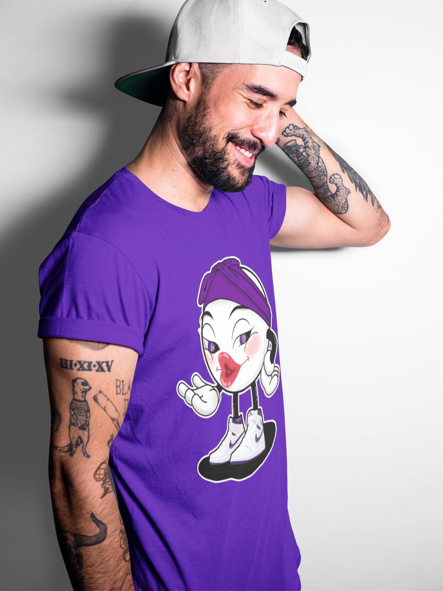 Jordan 1 WMNS Court Purple Shirt To Match Jordans Sexy Emoji Sneaker Tees Jordan 1 WMNS Court Purple Drip Gear Zone Sneaker Matching Clothing Unisex Shirts