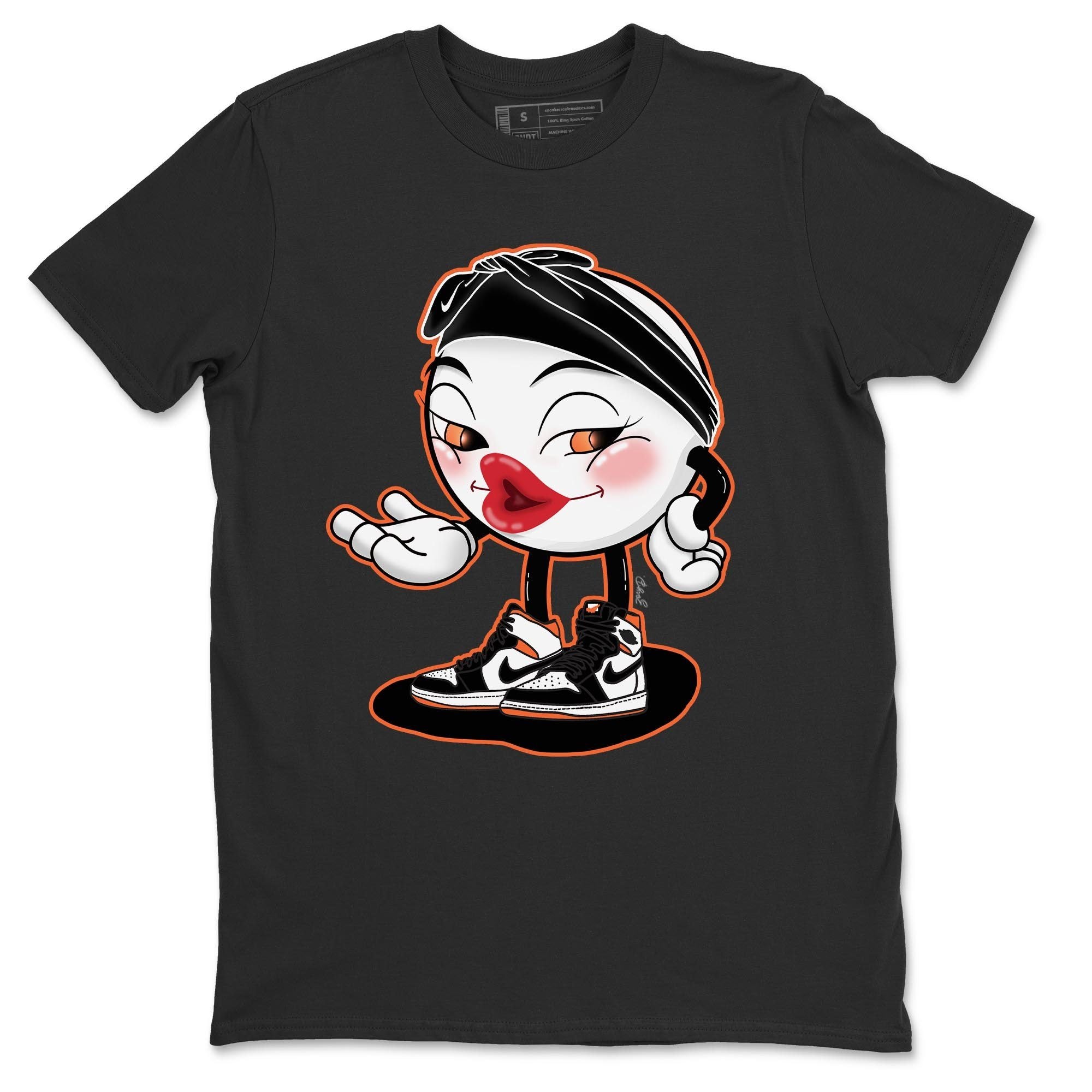 Jordan 1 Electro Orange Sneaker Matching T-Shirt Sexy Emoji Sneaker Tees Jordan 1 Electro Orange Sneaker Release Tees Crew Neck Tees