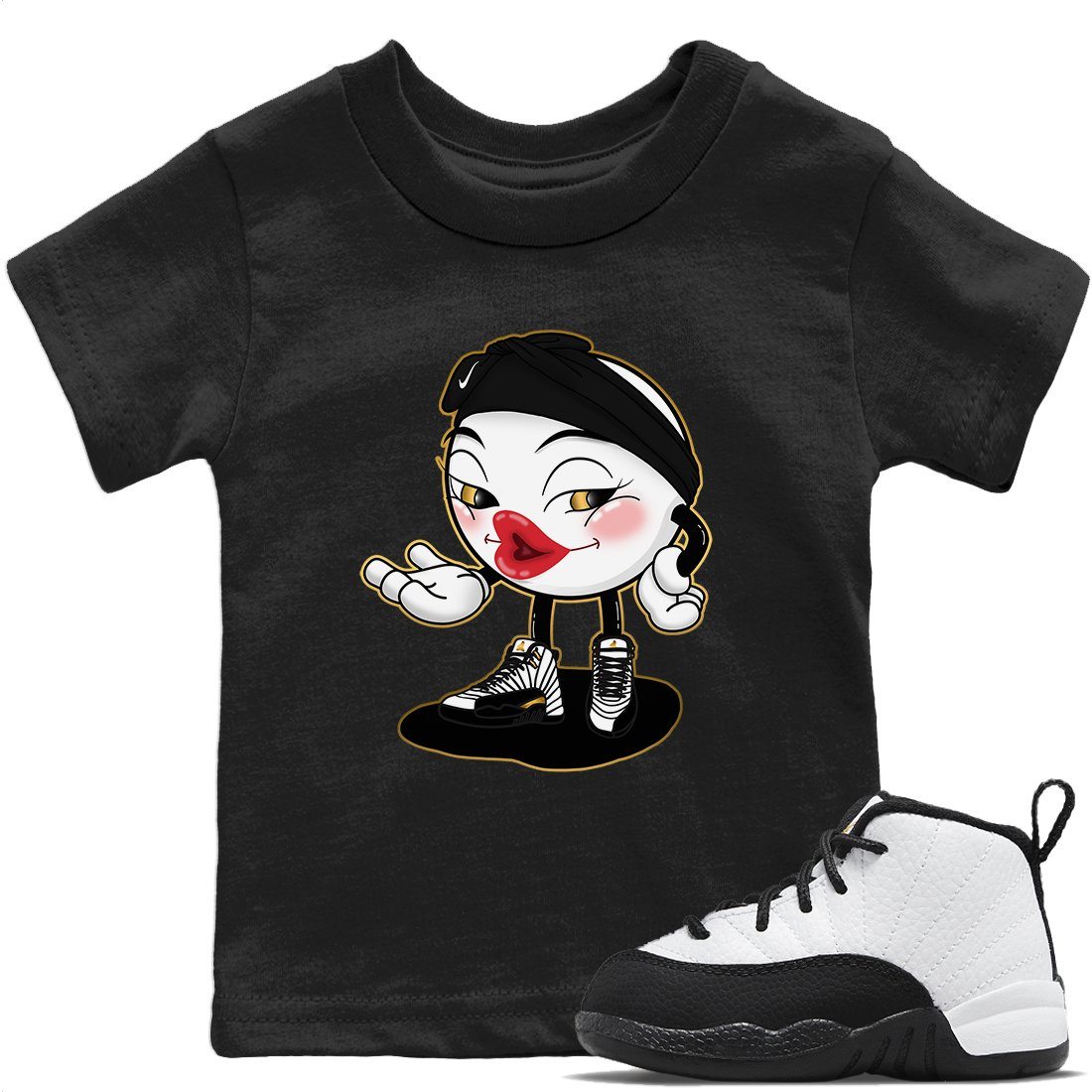 Jordan 12 Royalty Sneaker Matching T-Shirt Sexy Emoji Sneaker Tees Jordan 12 Royalty Sneaker Release Tees Kids Shirts