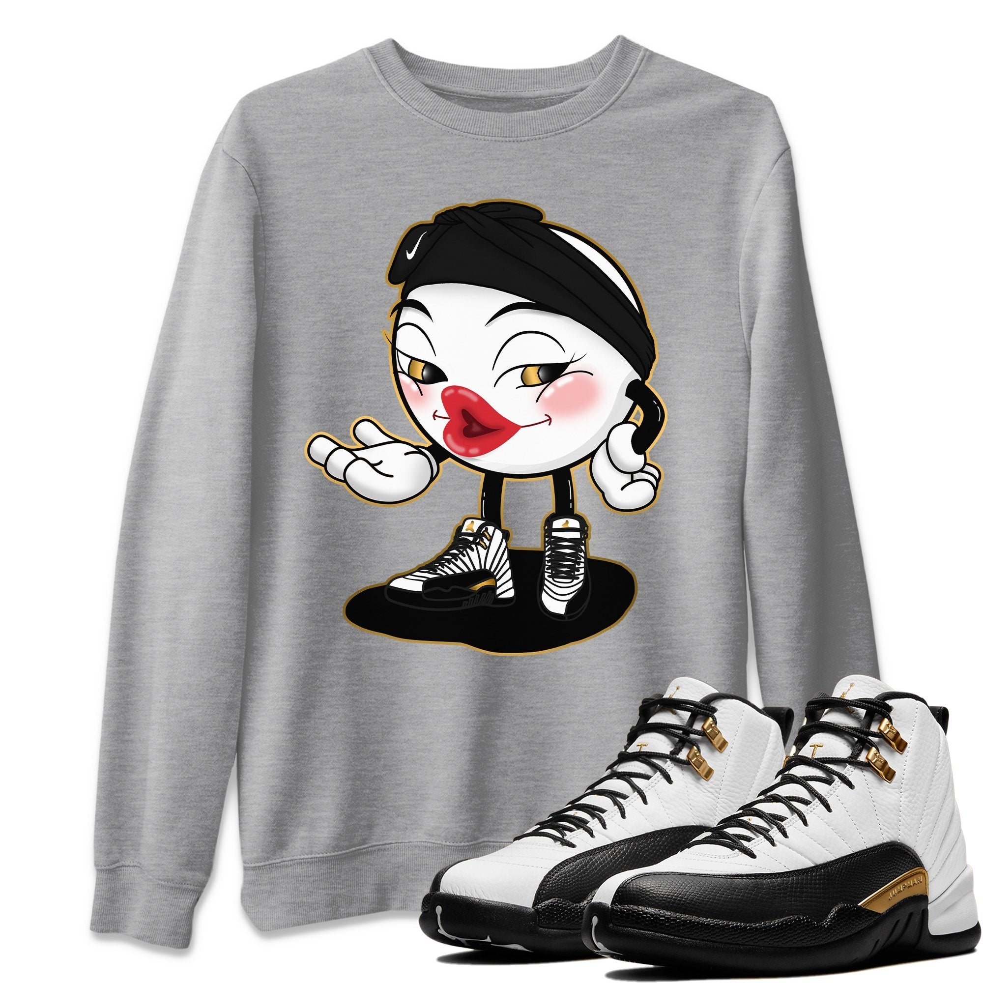 Jordan 12 Royalty Shirt To Match Jordans Sexy Emoji Sneaker Tees Jordan 12 Royalty Drip Gear Zone Sneaker Matching Clothing Unisex Shirts
