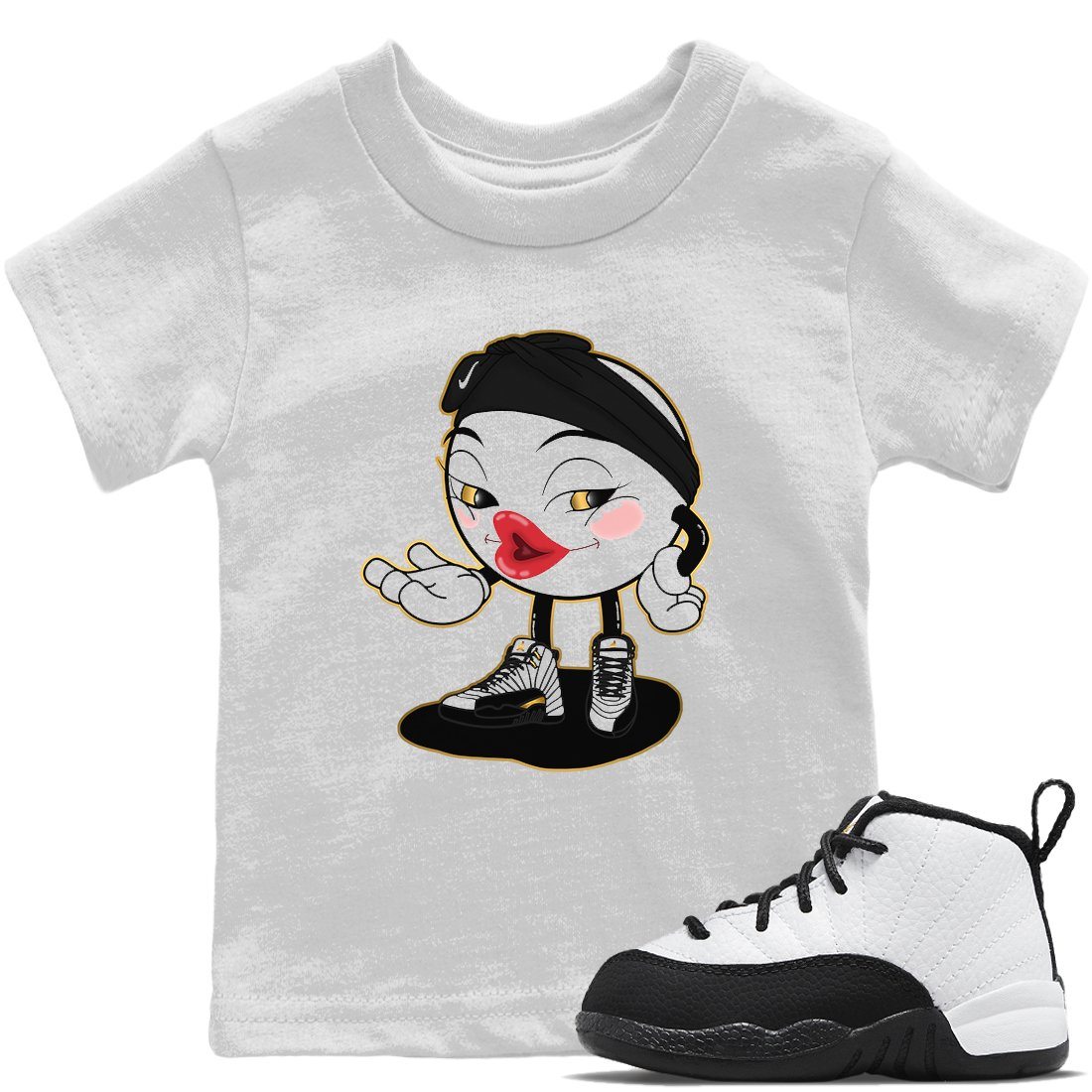 Jordan 12 Royalty Sneaker Matching T-Shirt Sexy Emoji Sneaker Tees Jordan 12 Royalty Sneaker Release Tees Kids Shirts