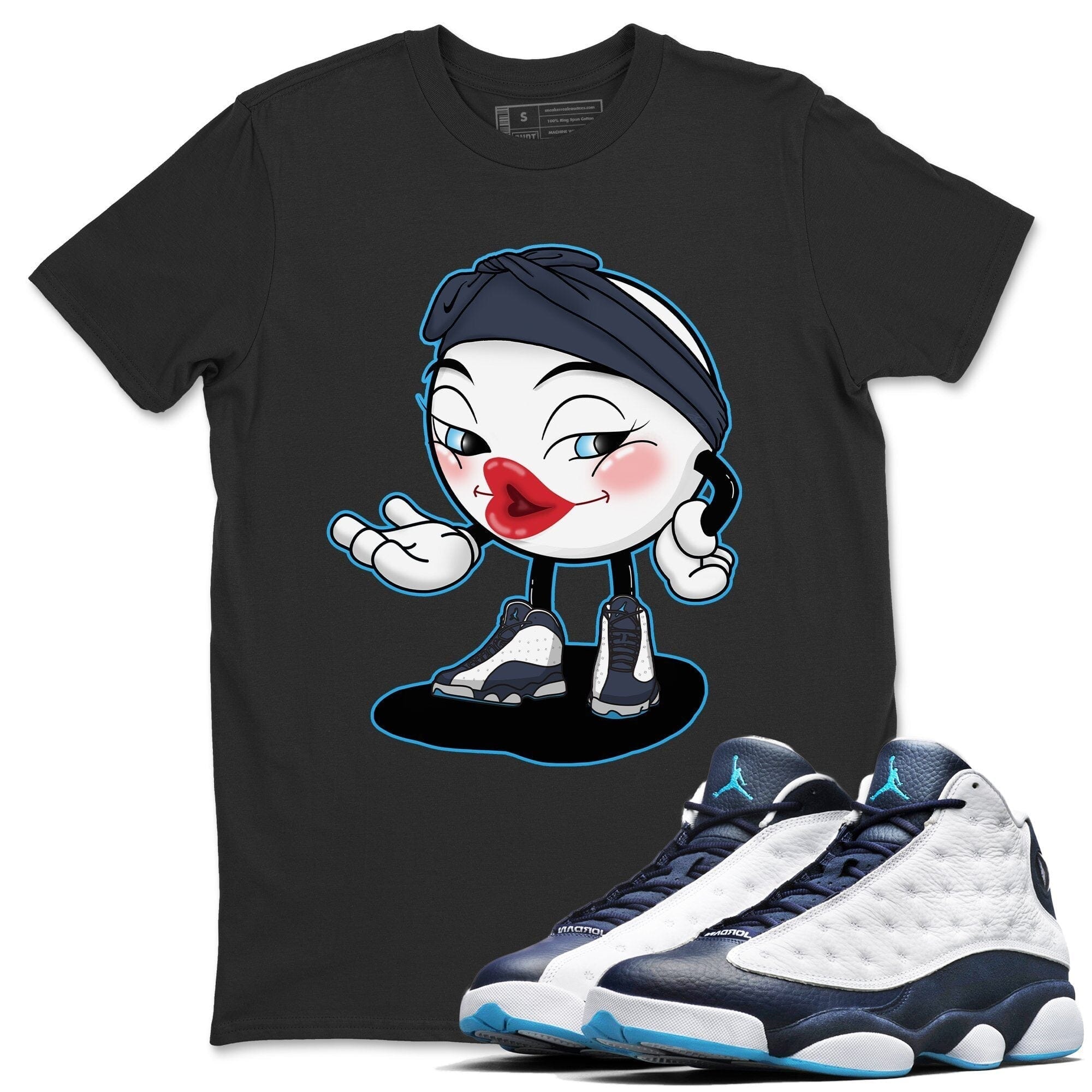 Jordan 13 Obsidian Shirt To Match Jordans Sexy Emoji Sneaker Tees Jordan 13 Obsidian Drip Gear Zone Sneaker Matching Clothing Unisex Shirts