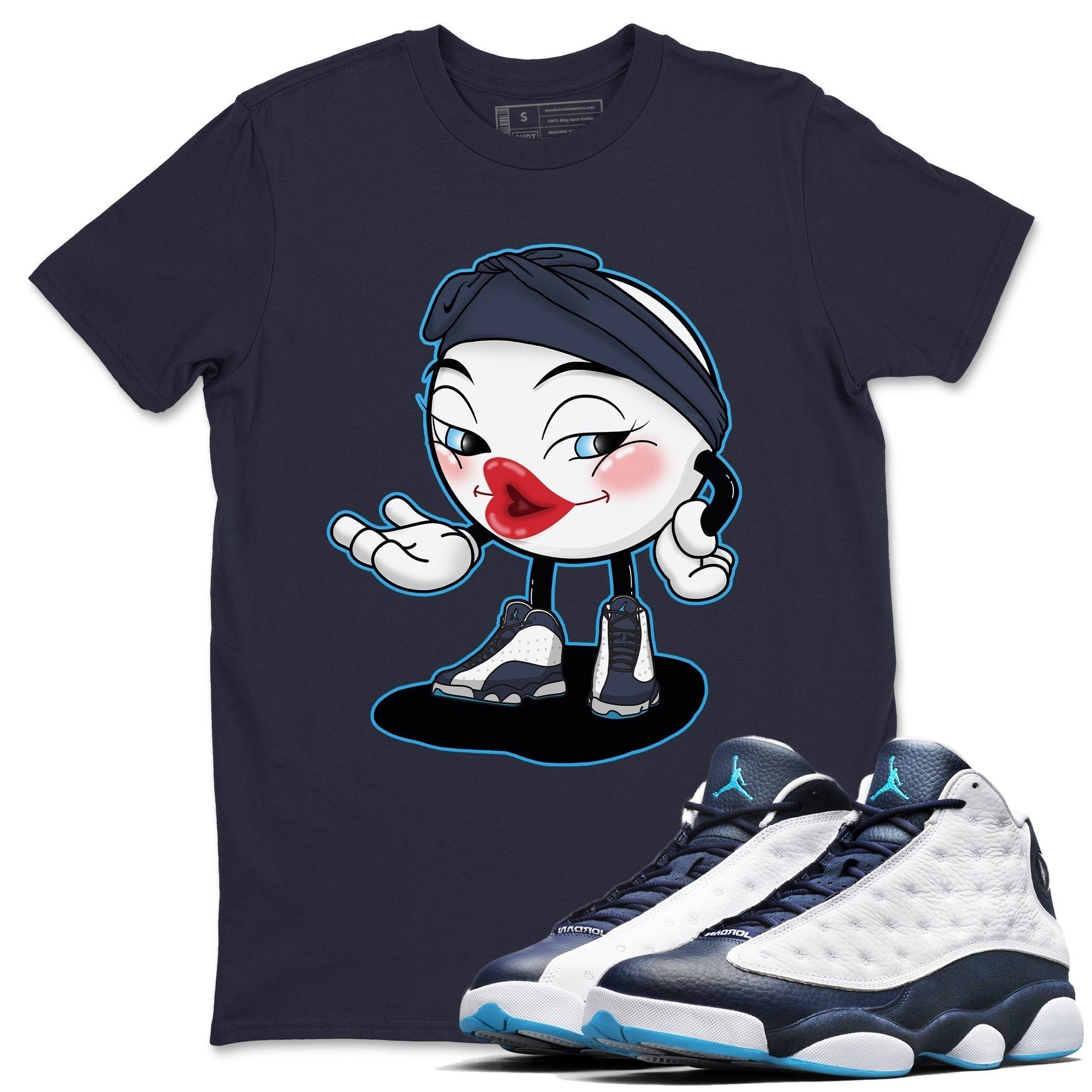Jordan 13 Obsidian Shirt To Match Jordans Sexy Emoji Sneaker Tees Jordan 13 Obsidian Drip Gear Zone Sneaker Matching Clothing Unisex Shirts