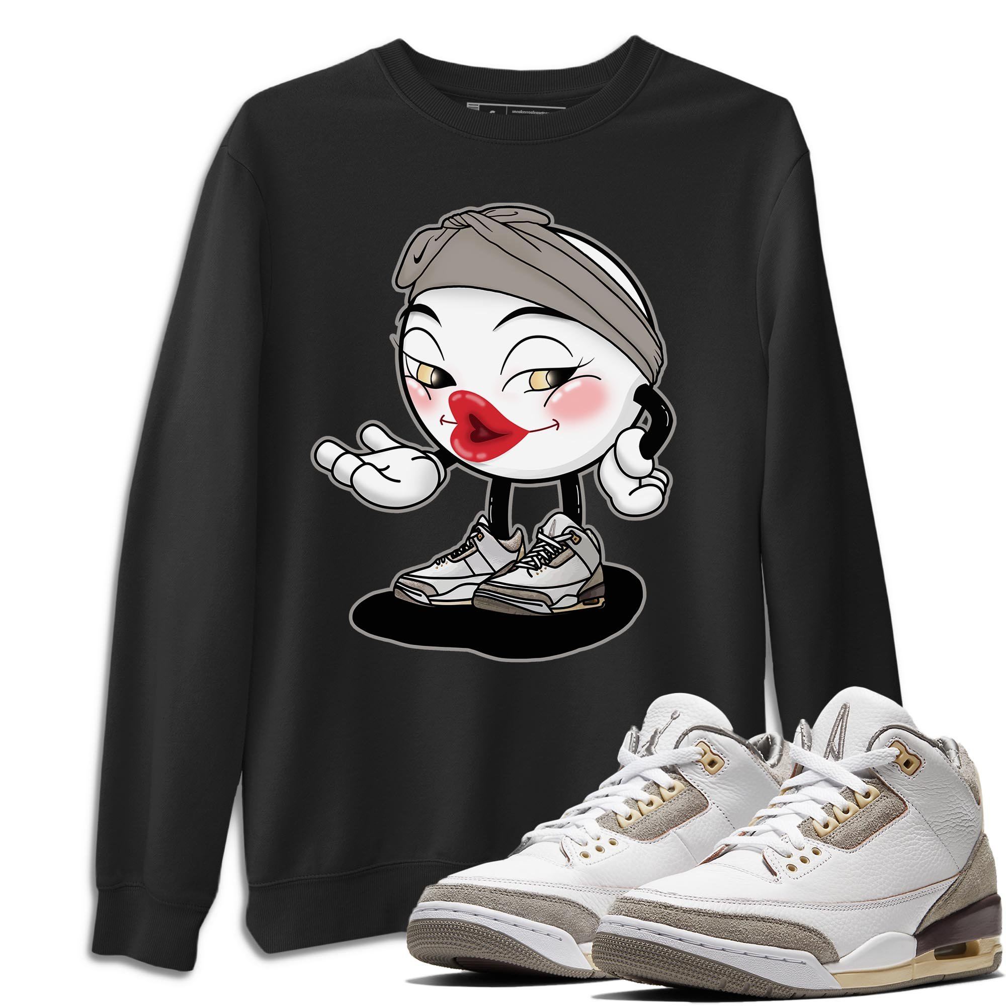 Jordan 3 A Ma Maniere Shirt To Match Jordans Sexy Emoji Sneaker Tees Jordan 3 A Ma Maniere Drip Gear Zone Sneaker Matching Clothing Unisex Shirts