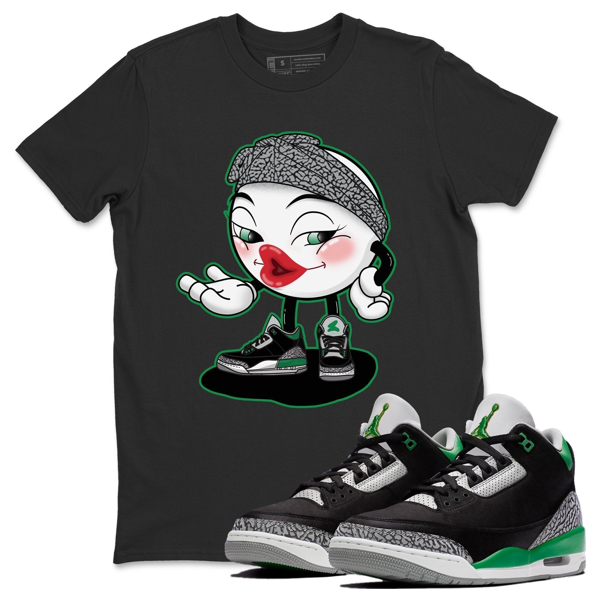 Jordan 3 Pine Green Shirt To Match Jordans Sexy Emoji Sneaker Tees Jordan 3 Pine Green Drip Gear Zone Sneaker Matching Clothing Unisex Shirts