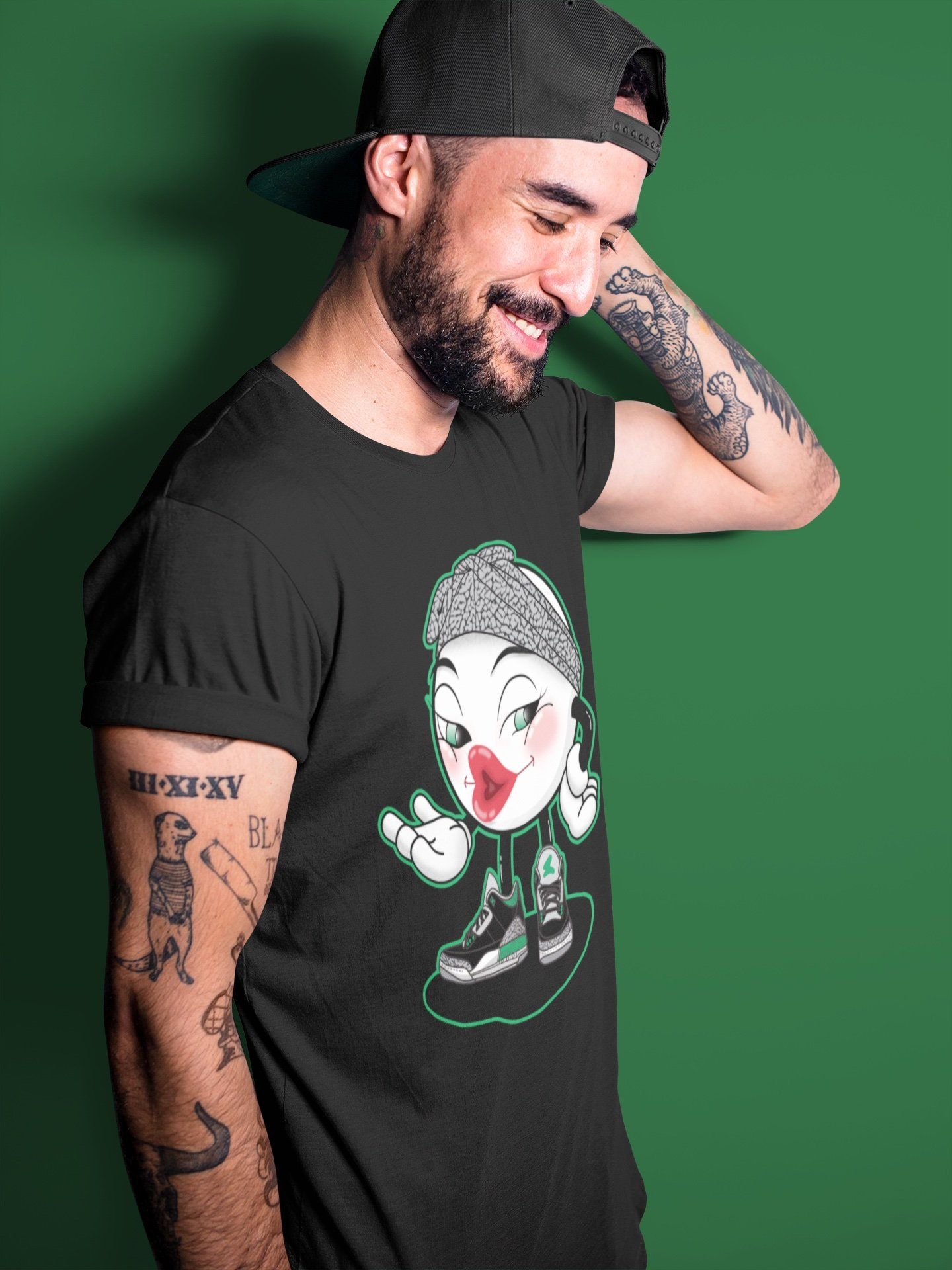 Jordan 3 Pine Green Shirt To Match Jordans Sexy Emoji Sneaker Tees Jordan 3 Pine Green Drip Gear Zone Sneaker Matching Clothing Unisex Shirts