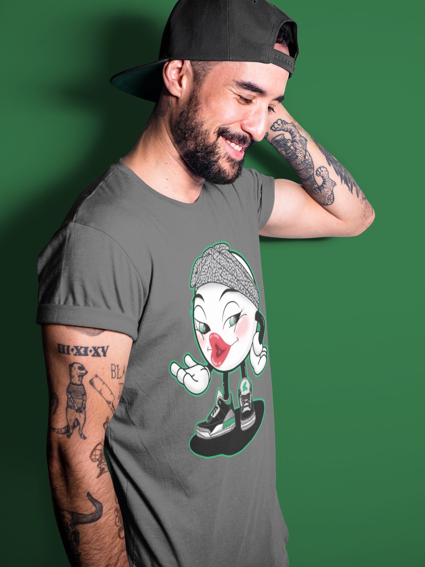 Jordan 3 Pine Green Shirt To Match Jordans Sexy Emoji Sneaker Tees Jordan 3 Pine Green Drip Gear Zone Sneaker Matching Clothing Unisex Shirts