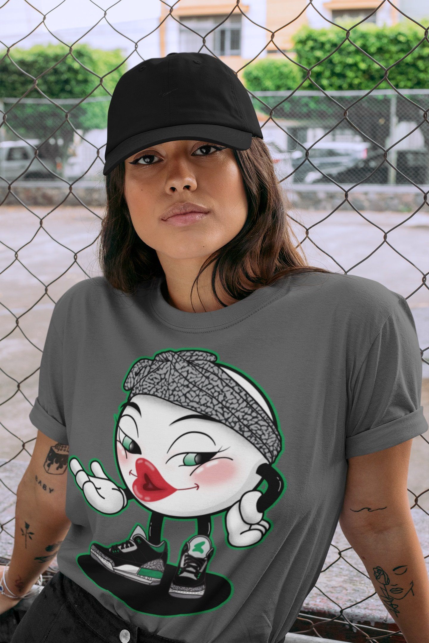 Jordan 3 Pine Green Shirt To Match Jordans Sexy Emoji Sneaker Tees Jordan 3 Pine Green Drip Gear Zone Sneaker Matching Clothing Unisex Shirts