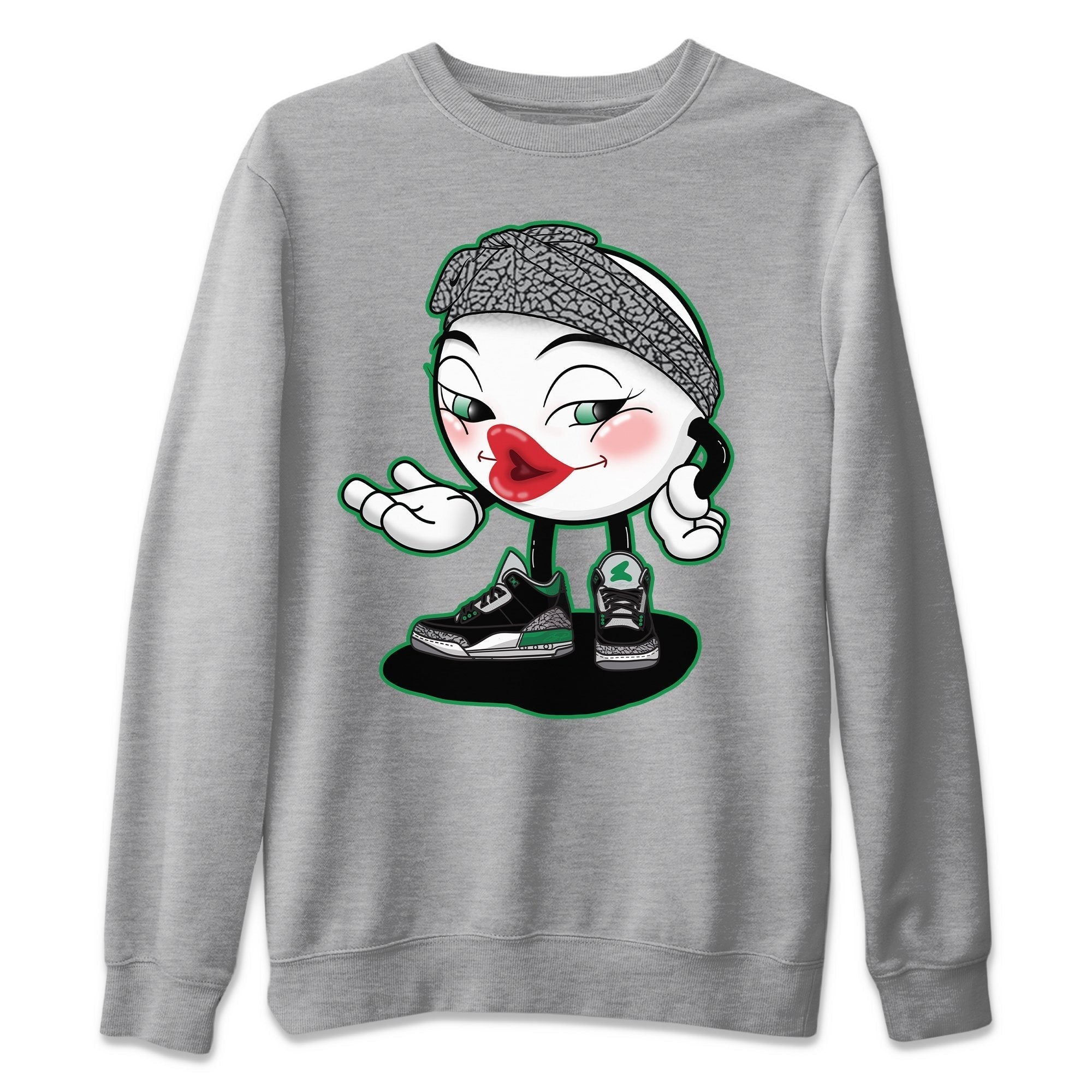 Jordan 3 Pine Green Shirt To Match Jordans Sexy Emoji Sneaker Tees Jordan 3 Pine Green Drip Gear Zone Sneaker Matching Clothing Unisex Shirts