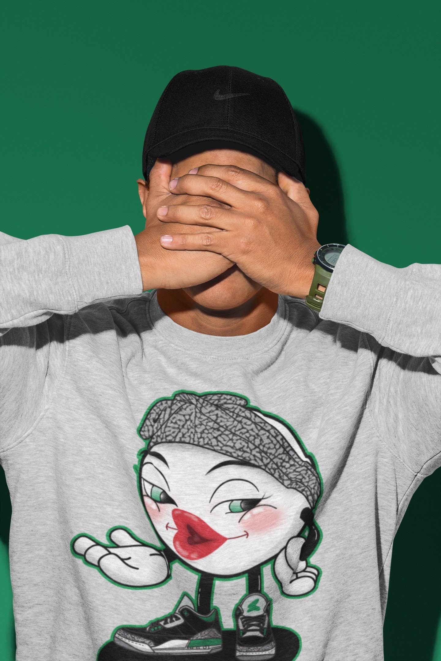 Jordan 3 Pine Green Shirt To Match Jordans Sexy Emoji Sneaker Tees Jordan 3 Pine Green Drip Gear Zone Sneaker Matching Clothing Unisex Shirts