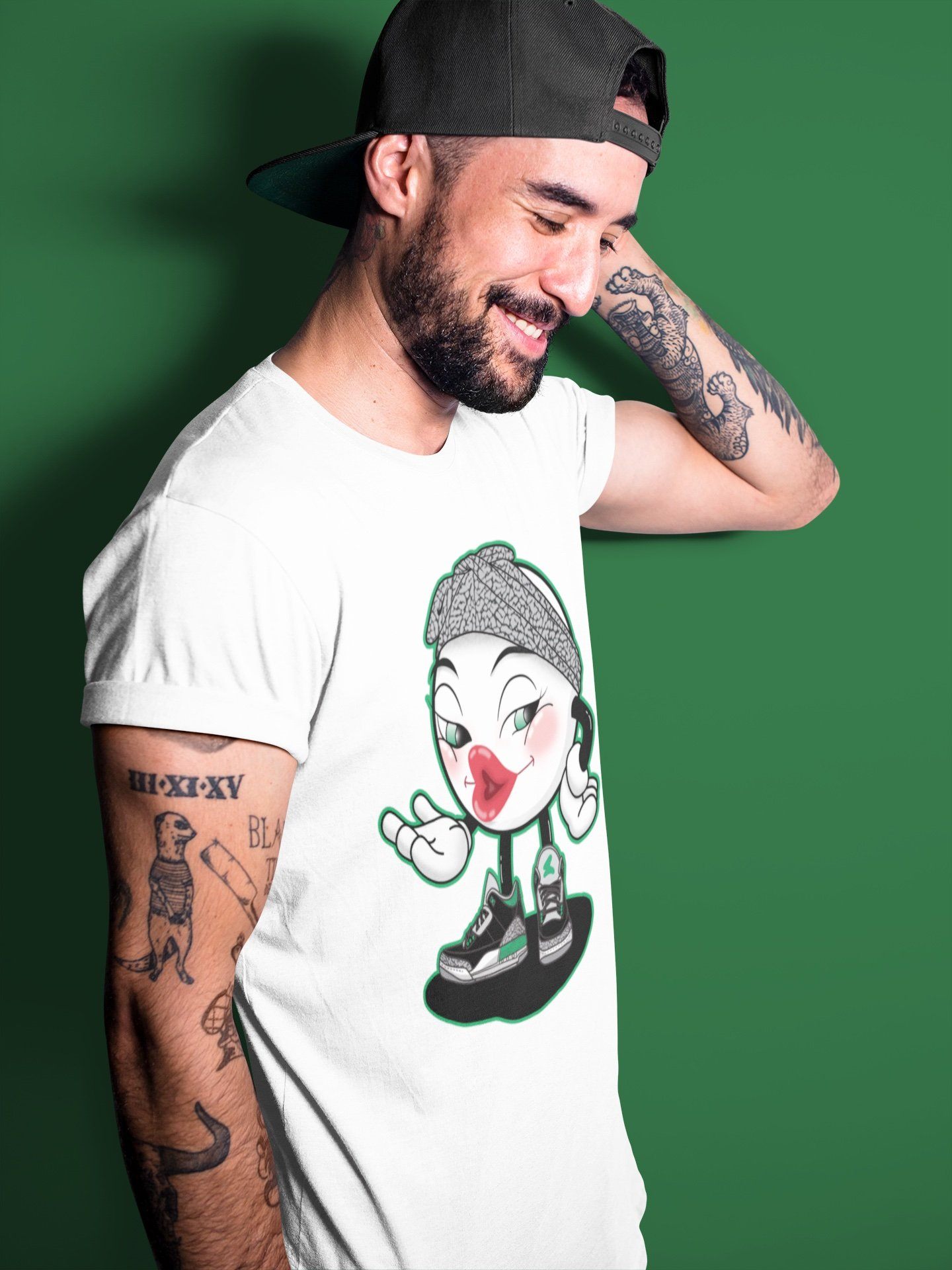 Jordan 3 Pine Green Shirt To Match Jordans Sexy Emoji Sneaker Tees Jordan 3 Pine Green Drip Gear Zone Sneaker Matching Clothing Unisex Shirts