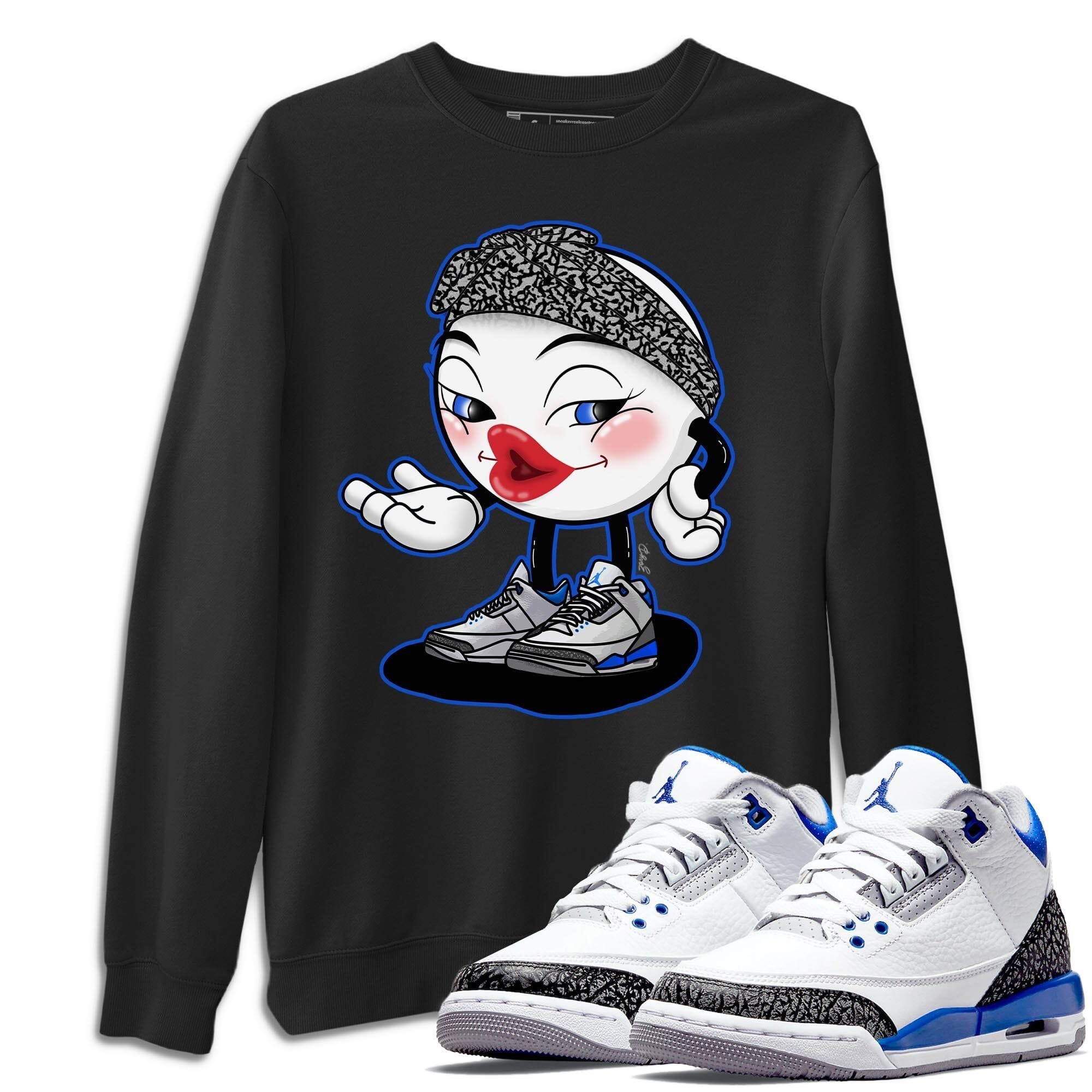 Jordan 3 Racer Blue Shirt To Match Jordans Sexy Emoji Sneaker Tees Jordan 3 Racer Blue Drip Gear Zone Sneaker Matching Clothing Unisex Shirts