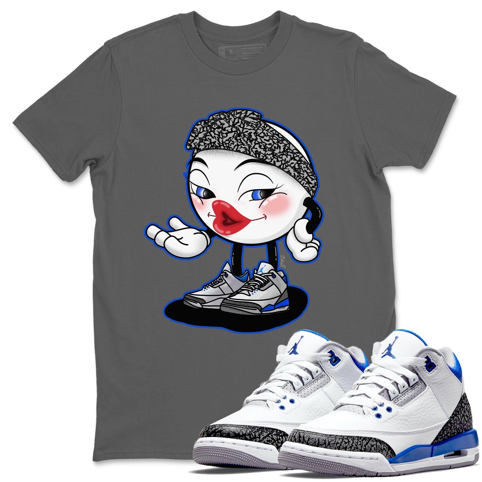 Jordan 3 Racer Blue Shirt To Match Jordans Sexy Emoji Sneaker Tees Jordan 3 Racer Blue Drip Gear Zone Sneaker Matching Clothing Unisex Shirts