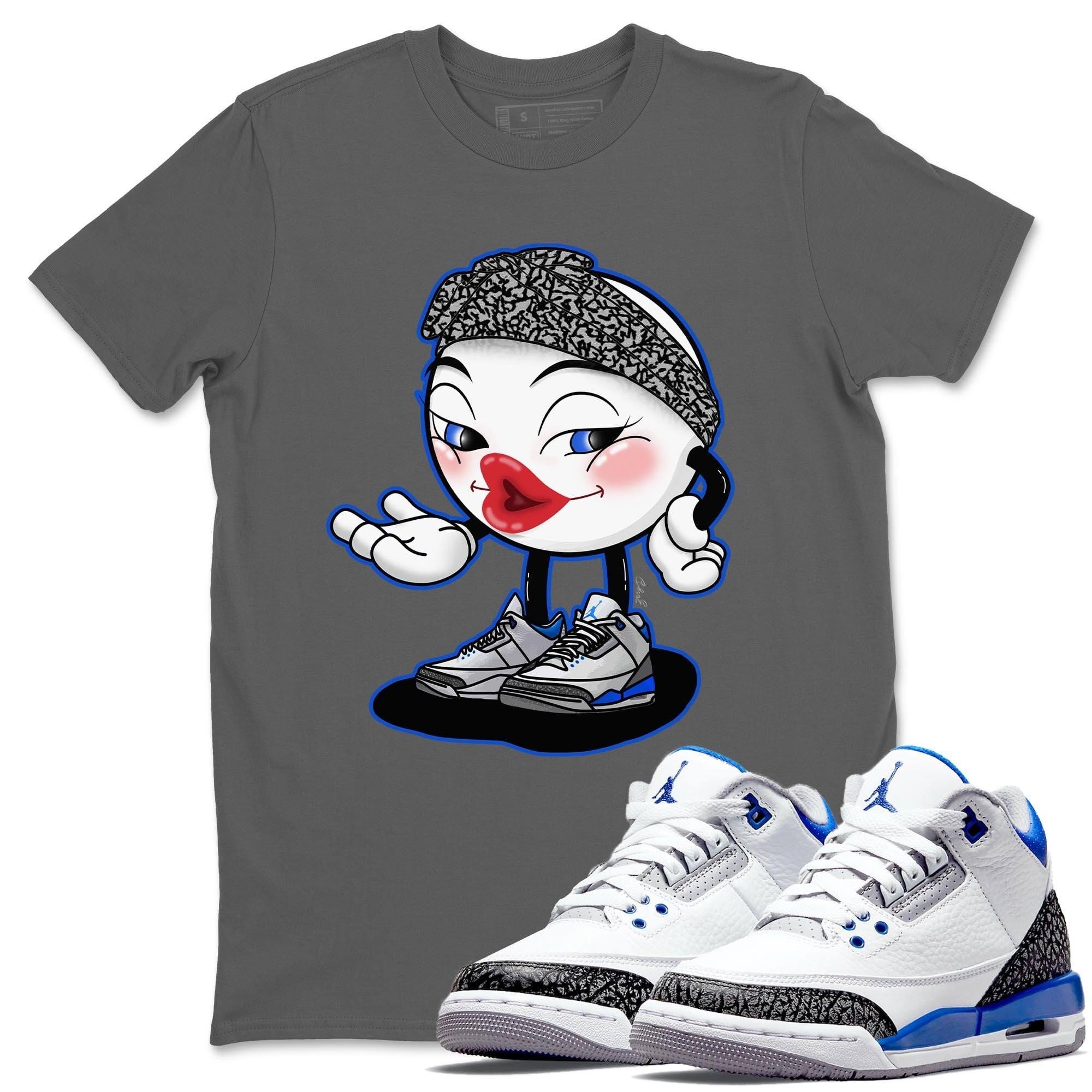 Jordan 3 Racer Blue Shirt To Match Jordans Sexy Emoji Sneaker Tees Jordan 3 Racer Blue Drip Gear Zone Sneaker Matching Clothing Unisex Shirts