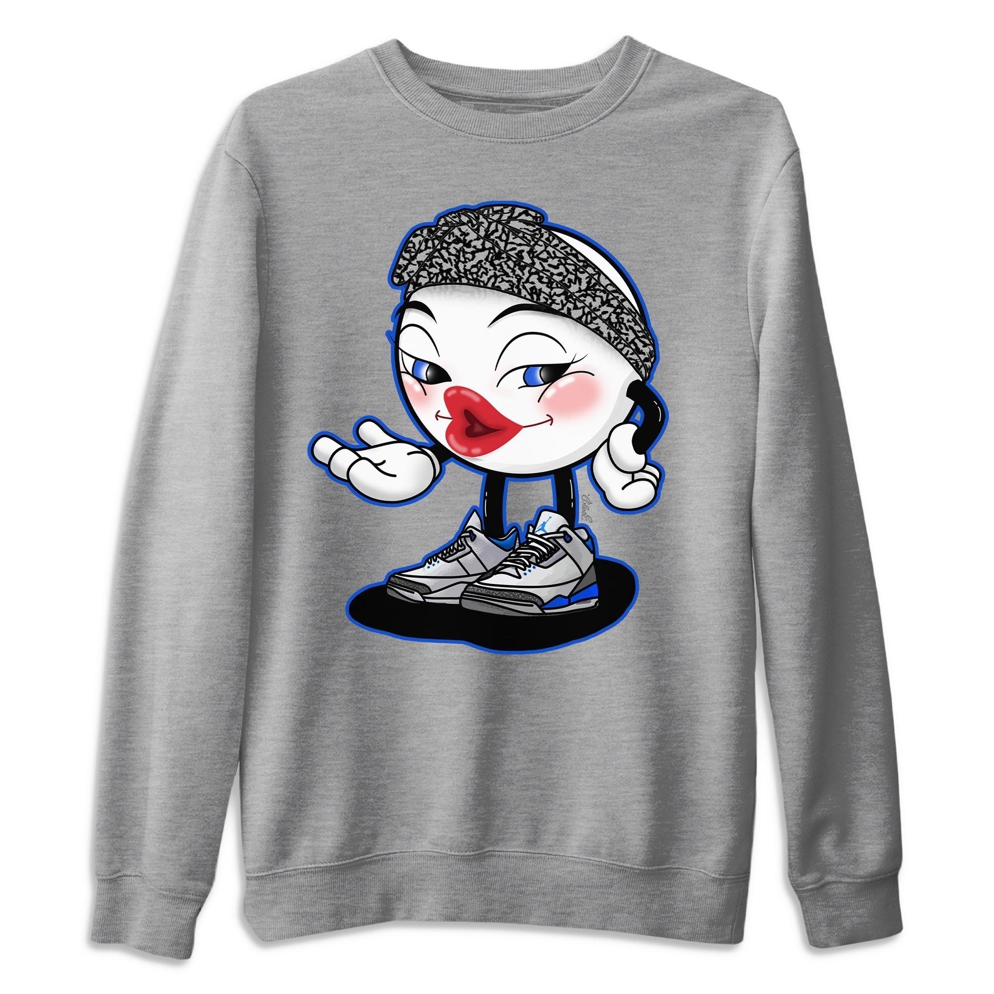 Jordan 3 Racer Blue Shirt To Match Jordans Sexy Emoji Sneaker Tees Jordan 3 Racer Blue Drip Gear Zone Sneaker Matching Clothing Unisex Shirts