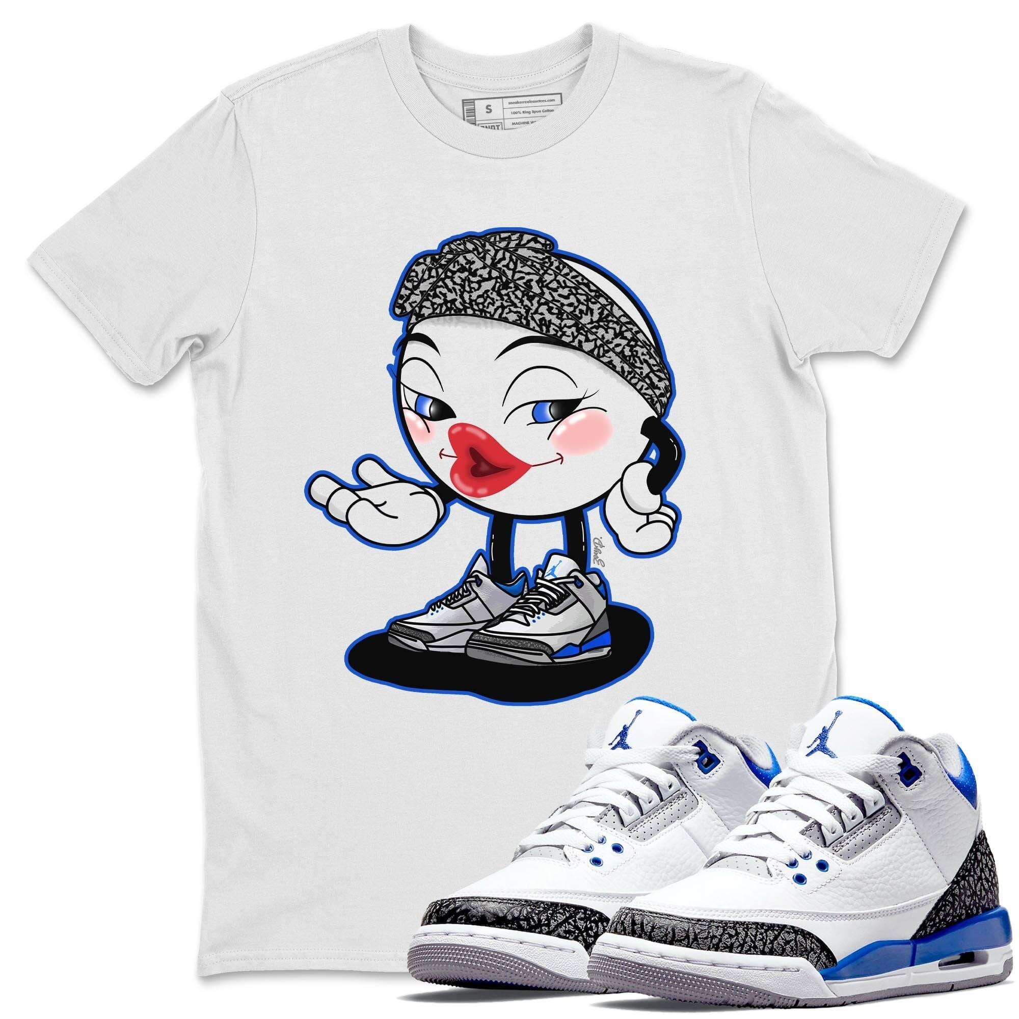 Jordan 3 Racer Blue Shirt To Match Jordans Sexy Emoji Sneaker Tees Jordan 3 Racer Blue Drip Gear Zone Sneaker Matching Clothing Unisex Shirts