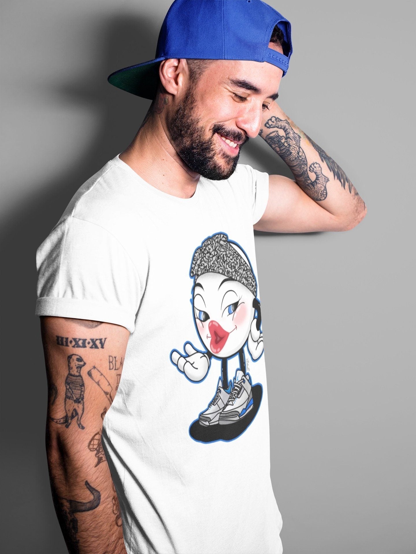 Jordan 3 Racer Blue Shirt To Match Jordans Sexy Emoji Sneaker Tees Jordan 3 Racer Blue Drip Gear Zone Sneaker Matching Clothing Unisex Shirts