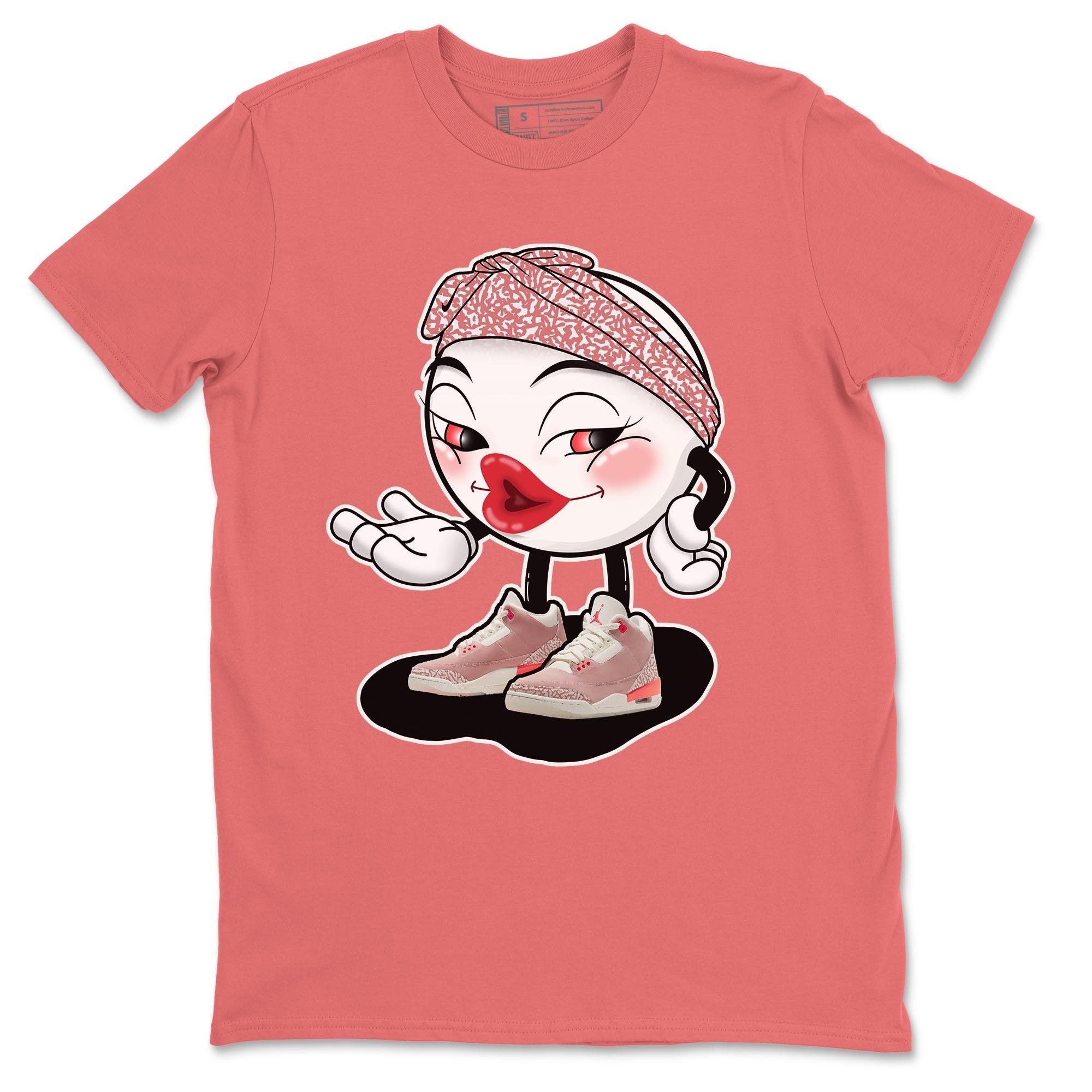 Jordan 3 Rust Pink Shirt To Match Jordans Sexy Emoji Sneaker Tees Jordan 3 Rust Pink Drip Gear Zone Sneaker Matching Clothing Unisex Shirts
