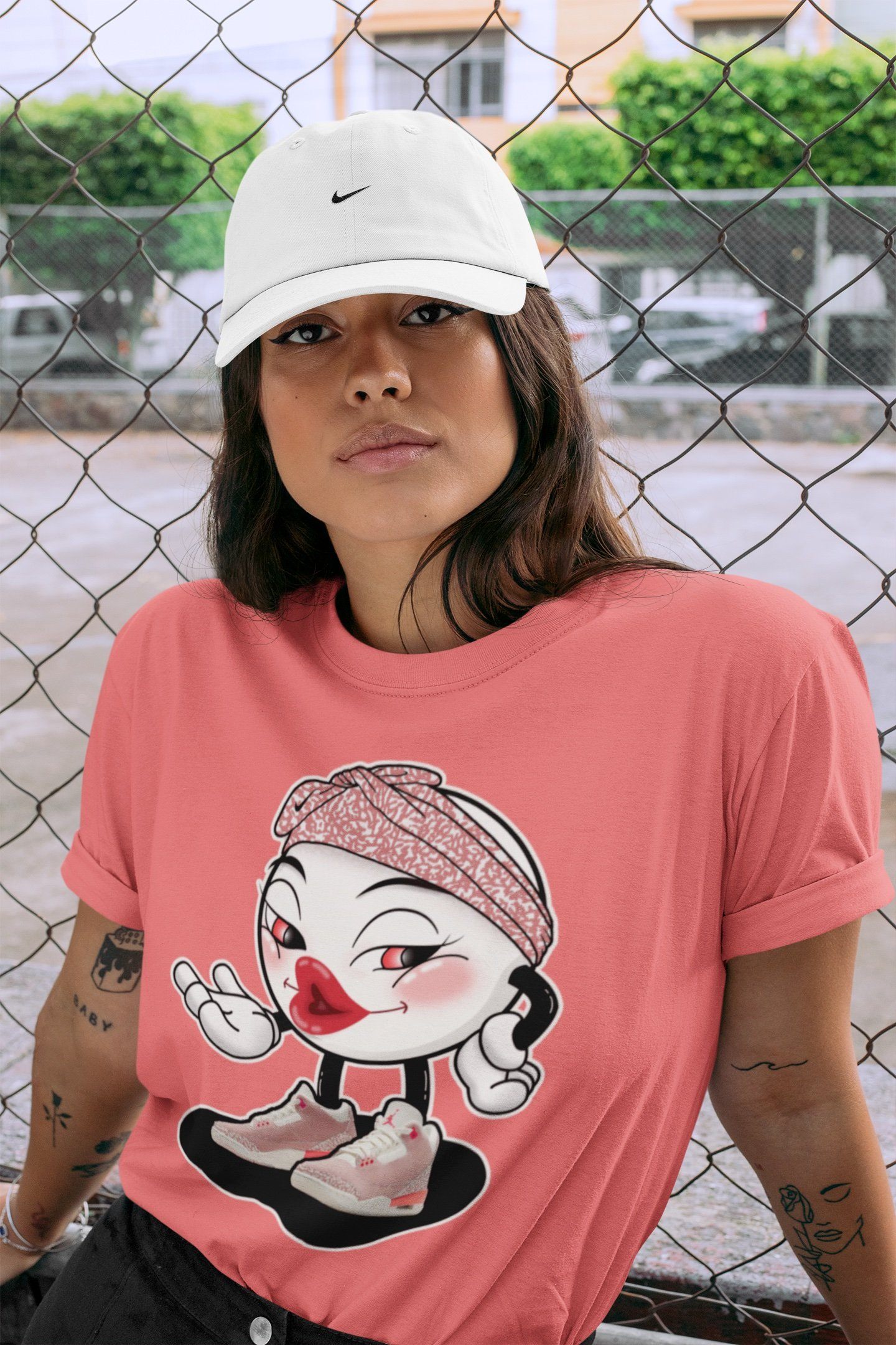Jordan 3 Rust Pink Shirt To Match Jordans Sexy Emoji Sneaker Tees Jordan 3 Rust Pink Drip Gear Zone Sneaker Matching Clothing Unisex Shirts
