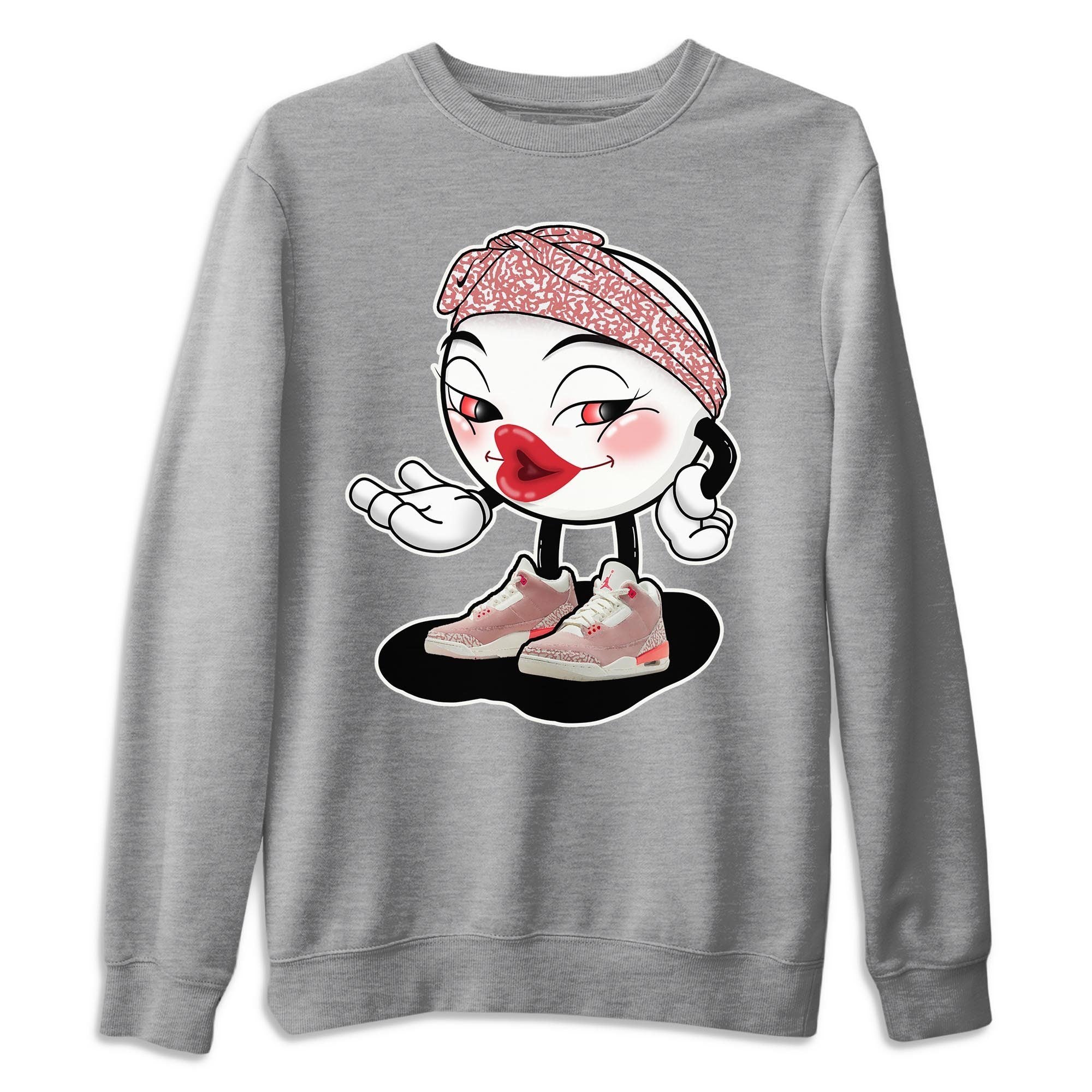 Jordan 3 Rust Pink Shirt To Match Jordans Sexy Emoji Sneaker Tees Jordan 3 Rust Pink Drip Gear Zone Sneaker Matching Clothing Unisex Shirts