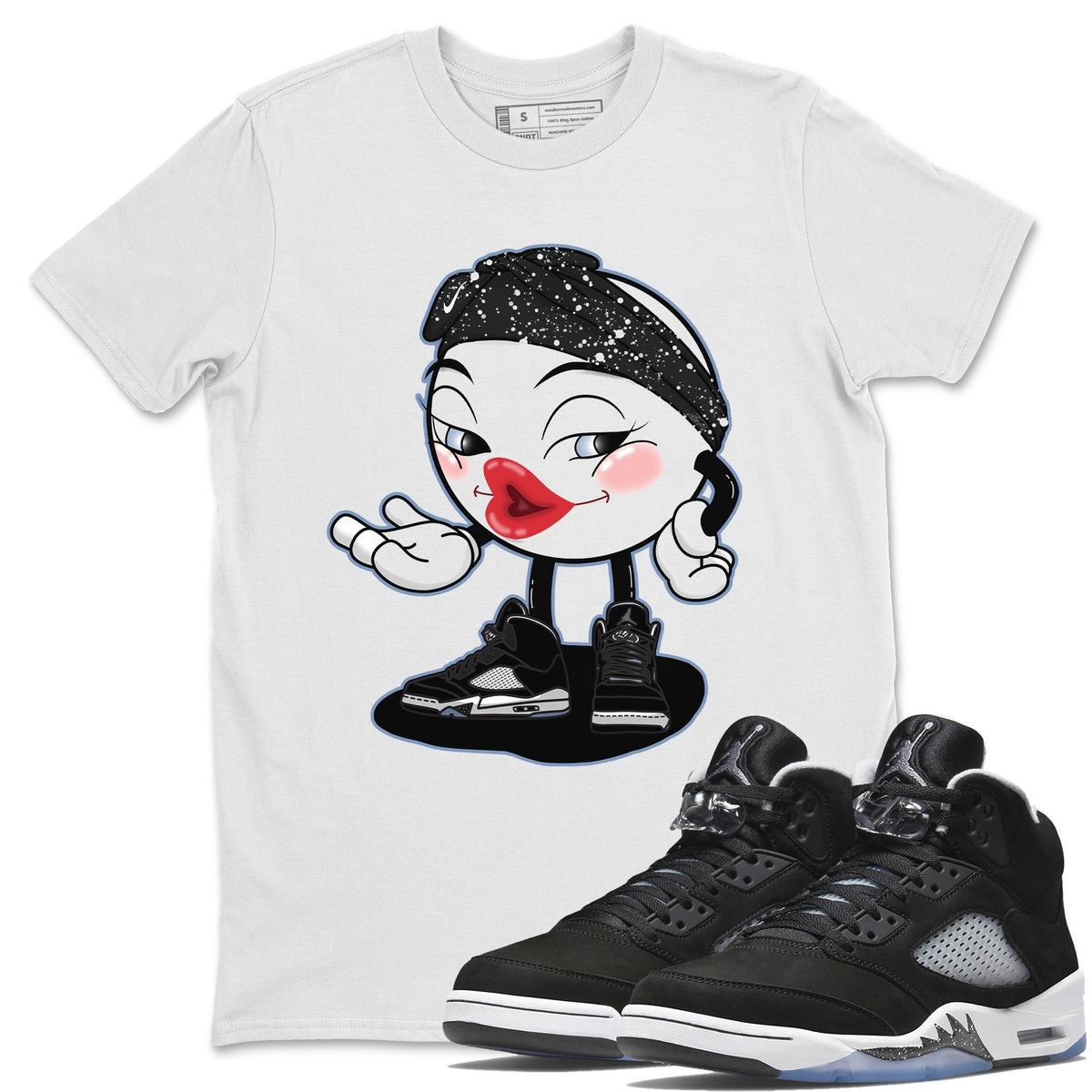 Jordan 5 Moonlight Shirt To Match Jordans Sexy Emoji Sneaker Tees Jordan 5 Moonlight Drip Gear Zone Sneaker Matching Clothing Unisex Shirts