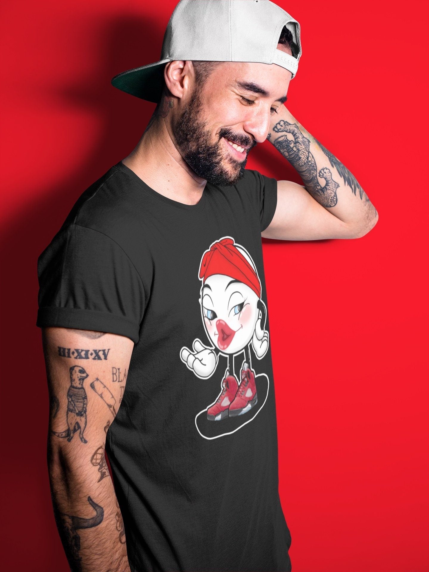 Jordan 5 Raging Bull Shirt To Match Jordans Sexy Emoji Sneaker Tees Jordan 5 Raging Bull Drip Gear Zone Sneaker Matching Clothing Unisex Shirts