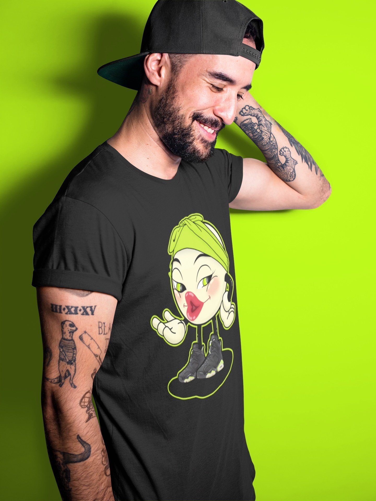 Jordan 6 Electric Green Shirt To Match Jordans Sexy Emoji Sneaker Tees Jordan 6 Electric Green Drip Gear Zone Sneaker Matching Clothing Unisex Shirts