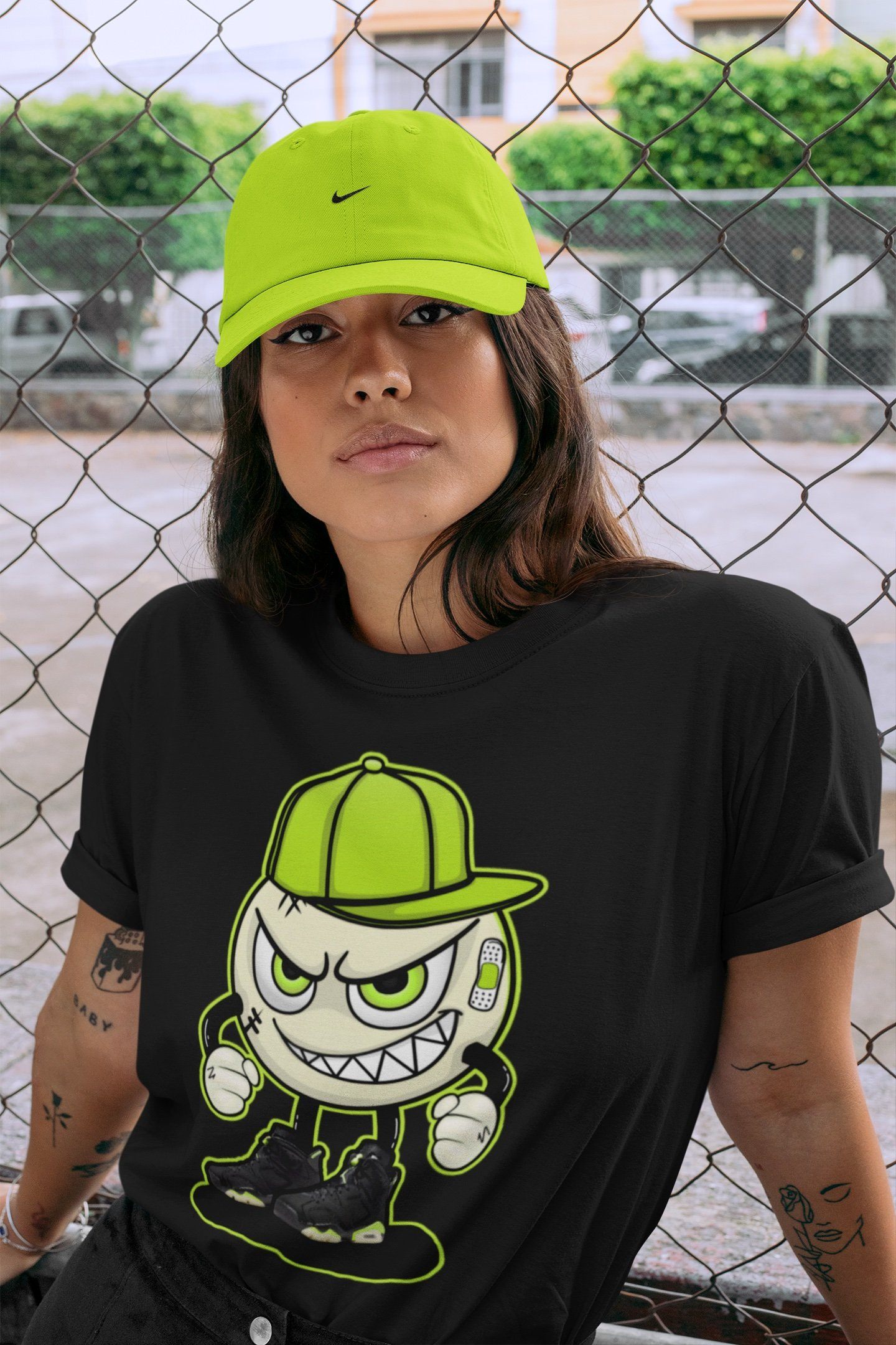 Jordan 6 Electric Green Shirt To Match Jordans Sexy Emoji Sneaker Tees Jordan 6 Electric Green Drip Gear Zone Sneaker Matching Clothing Unisex Shirts