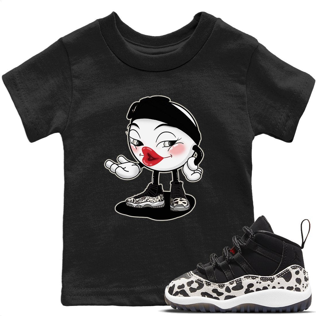 Jordan 11 Animal Instinct Sneaker Matching T-Shirt Sexy Emoji Sneaker Tees Jordan 11 Animal Instinct Sneaker Release Tees Kids Shirts