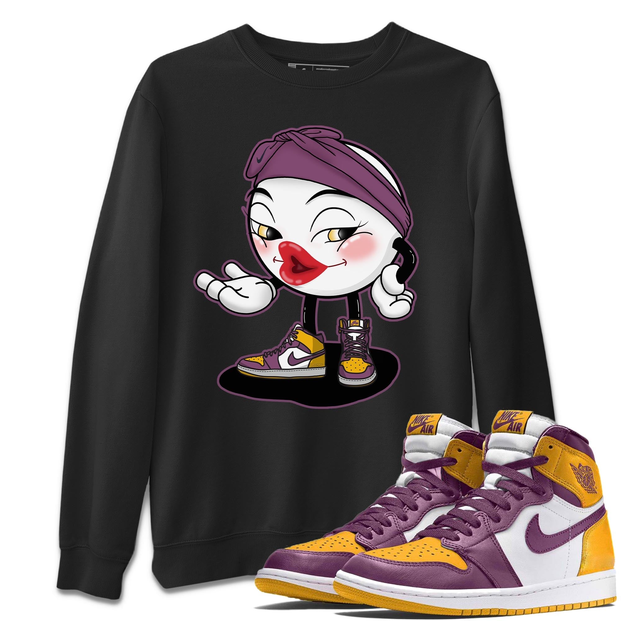 Jordan 1 Brotherhood Sneaker Matching T-Shirt Sexy Emoji Sneaker Tees Jordan 1 Brotherhood Sneaker Release Tees Crew Neck Tees