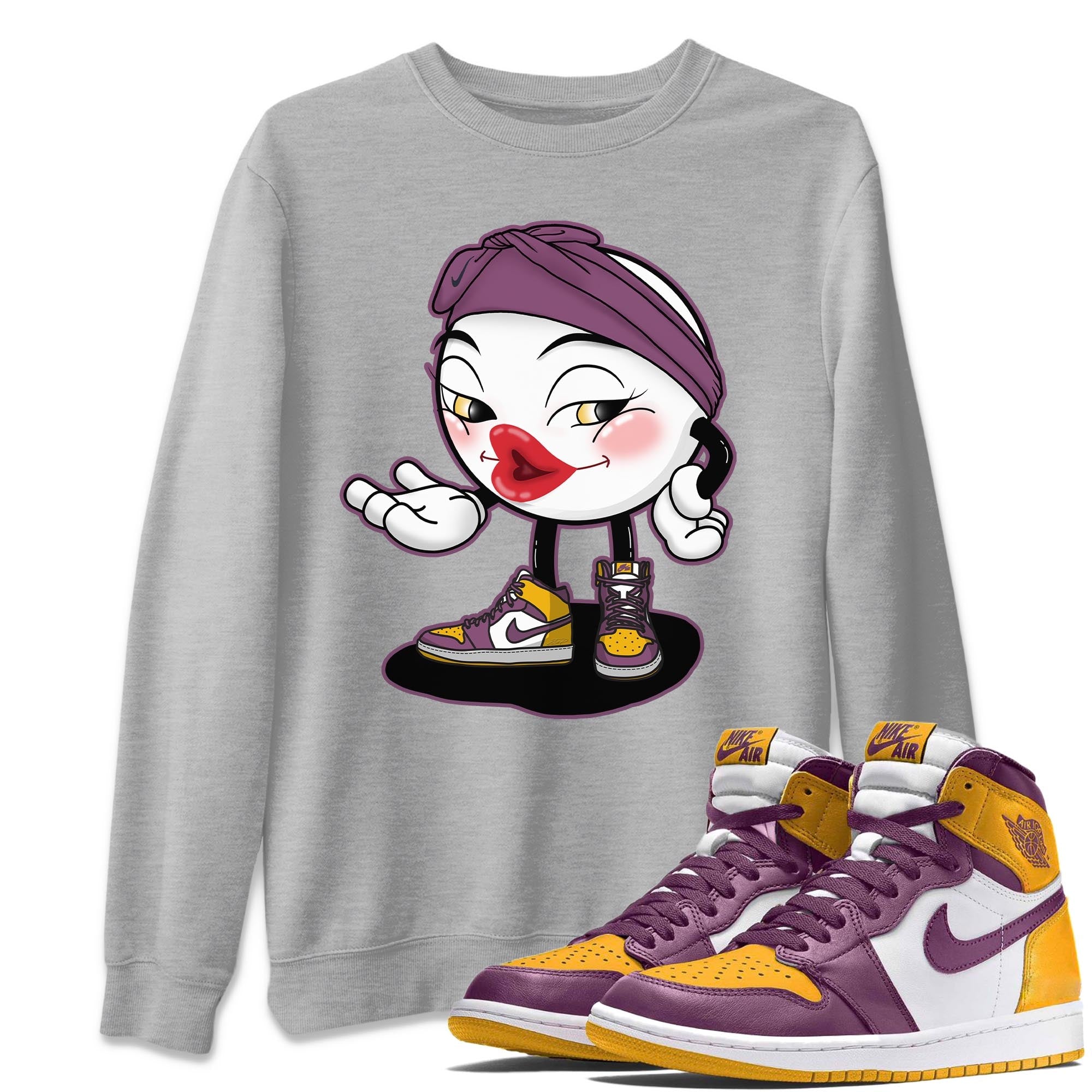 Jordan 1 Brotherhood Sneaker Matching T-Shirt Sexy Emoji Sneaker Tees Jordan 1 Brotherhood Sneaker Release Tees Crew Neck Tees