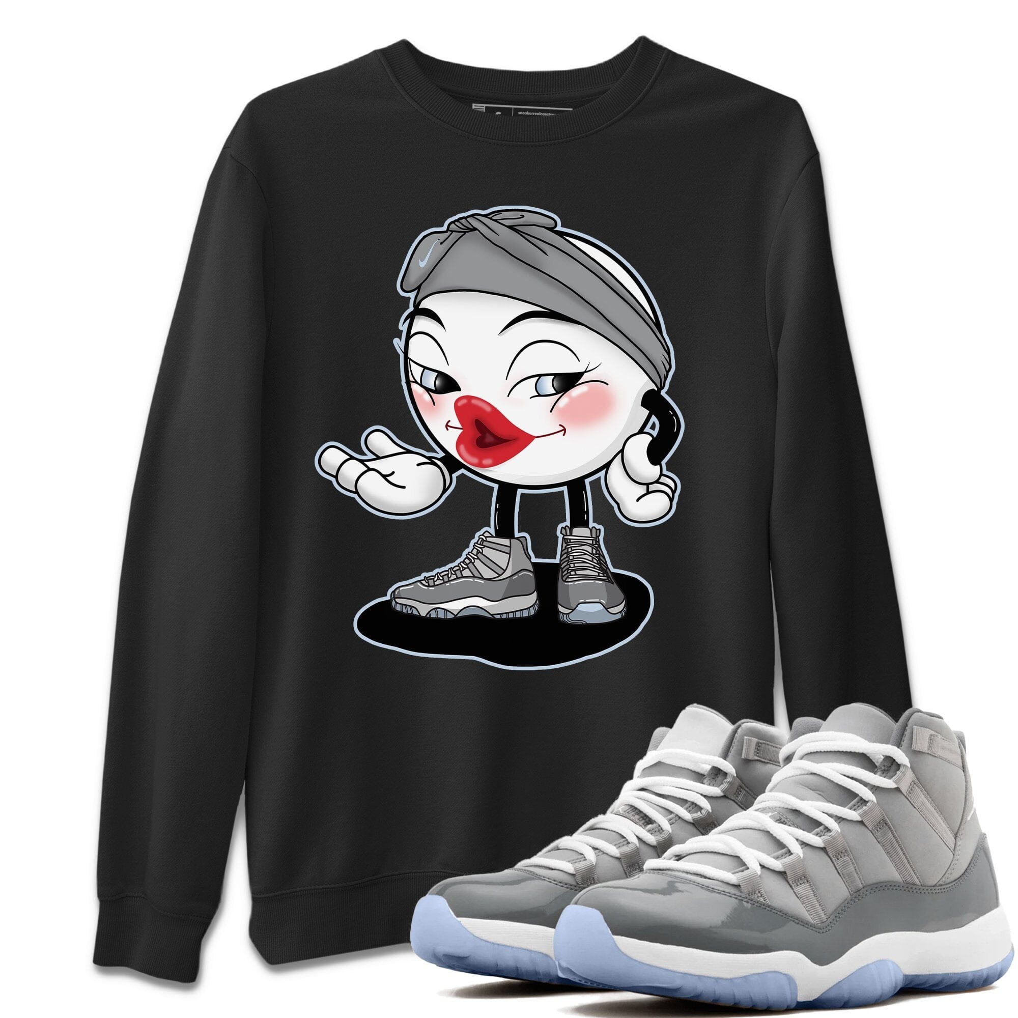 Jordan 11 Cool Grey Shirt To Match Jordans Sexy Emoji Sneaker Tees Jordan 11 Cool Grey Drip Gear Zone Sneaker Matching Clothing Unisex Shirts