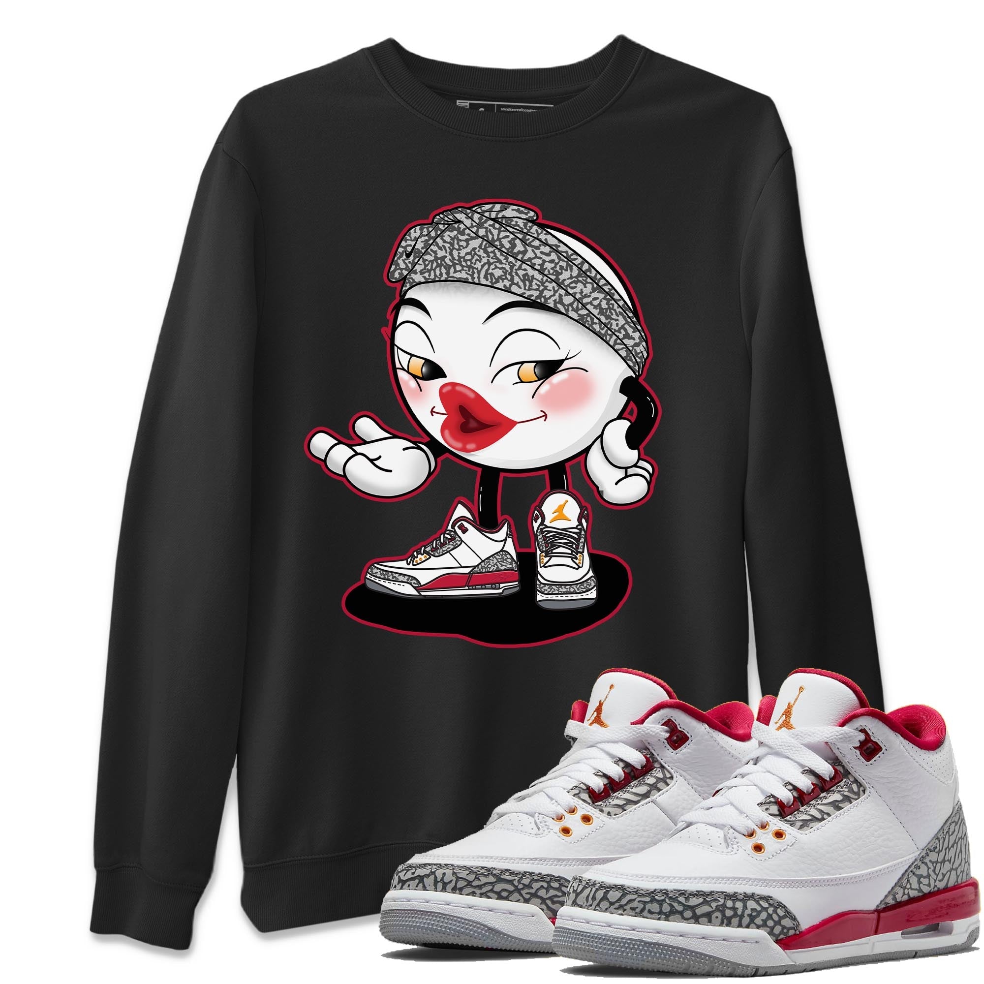Jordan 3 Cardinal Shirt To Match Jordans Sexy Emoji Sneaker Tees Jordan 3 Cardinal Drip Gear Zone Sneaker Matching Clothing Unisex Shirts