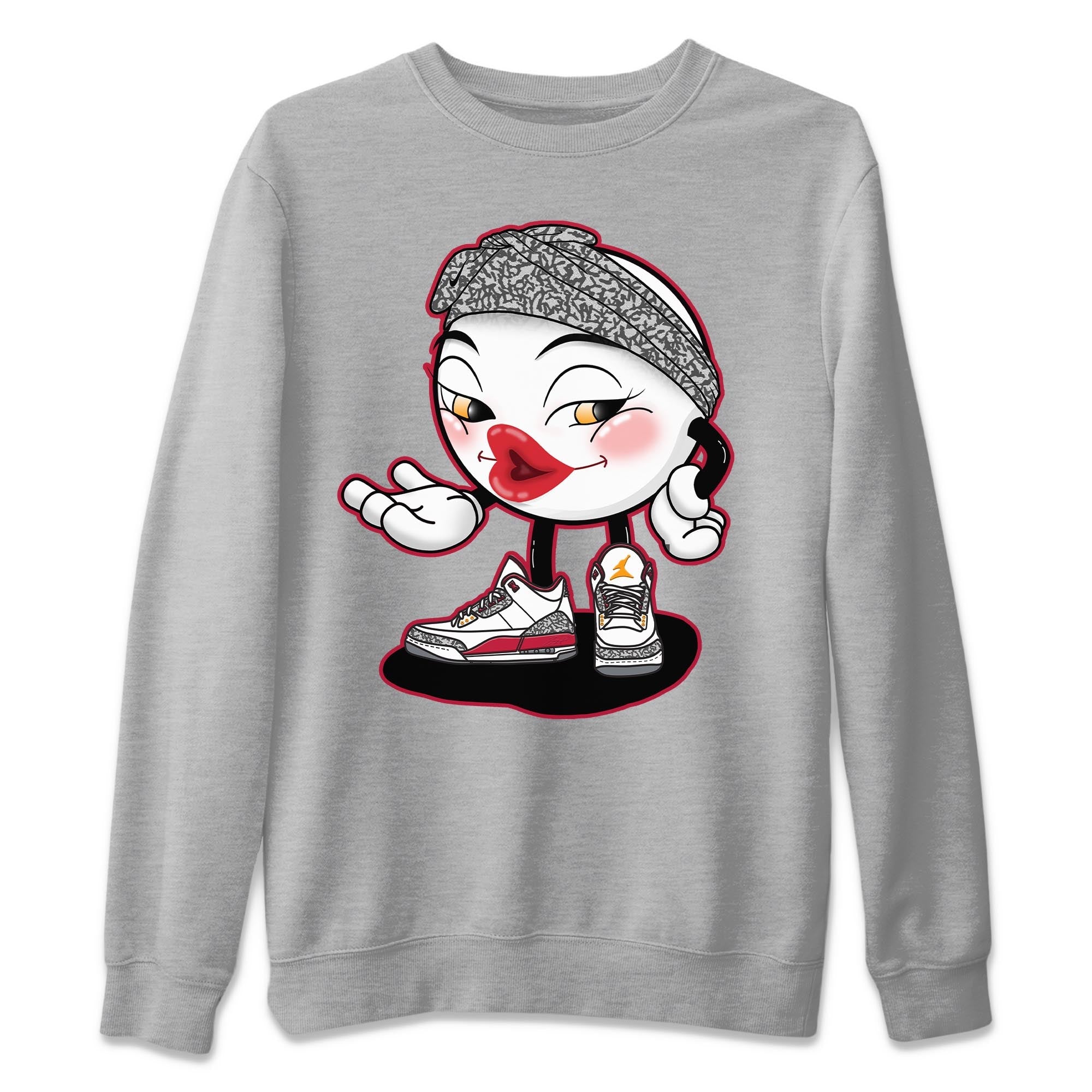 Jordan 3 Cardinal Shirt To Match Jordans Sexy Emoji Sneaker Tees Jordan 3 Cardinal Drip Gear Zone Sneaker Matching Clothing Unisex Shirts