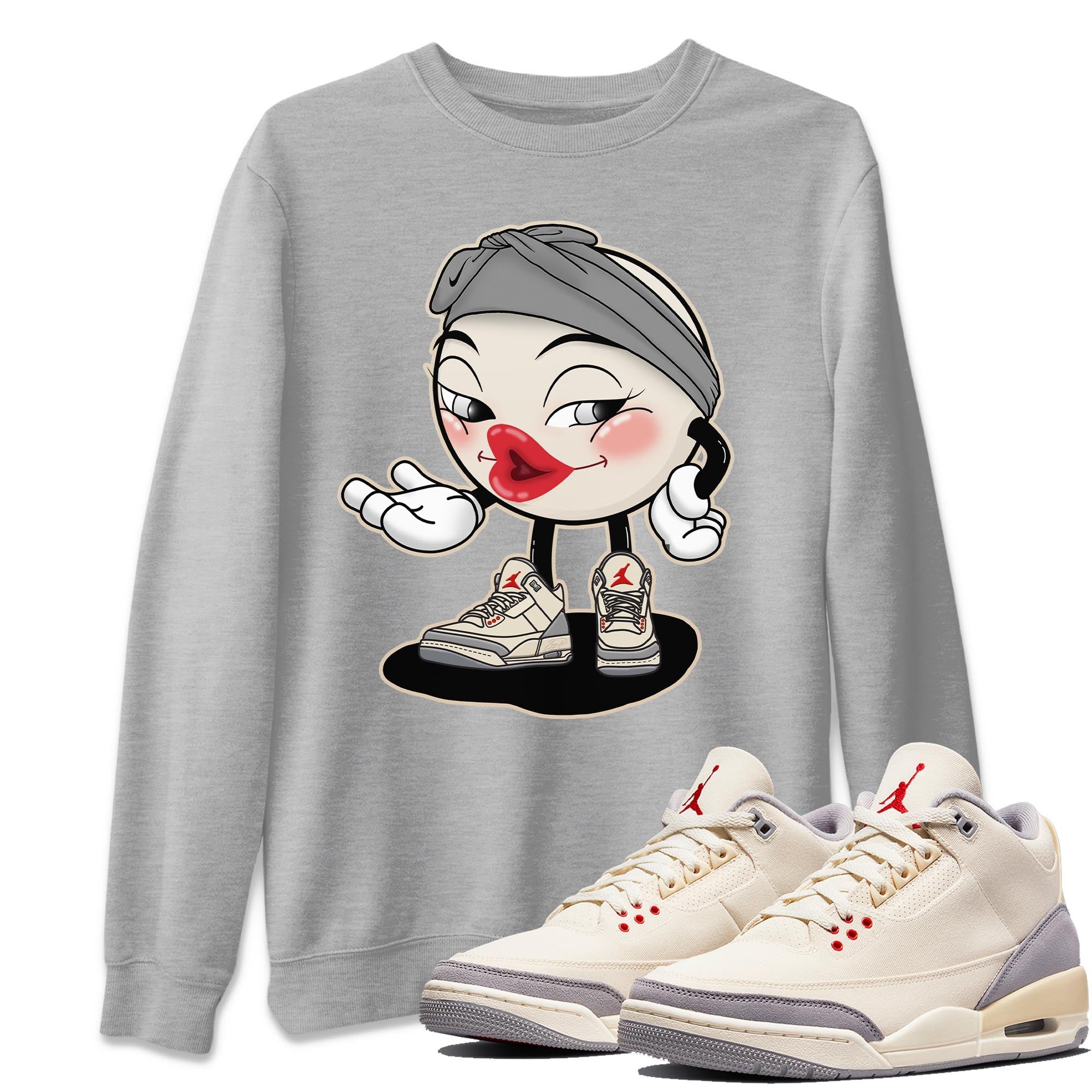 Jordan 3 Muslin Shirt To Match Jordans Sexy Emoji Sneaker Tees Jordan 3 Muslin Drip Gear Zone Sneaker Matching Clothing Unisex Shirts