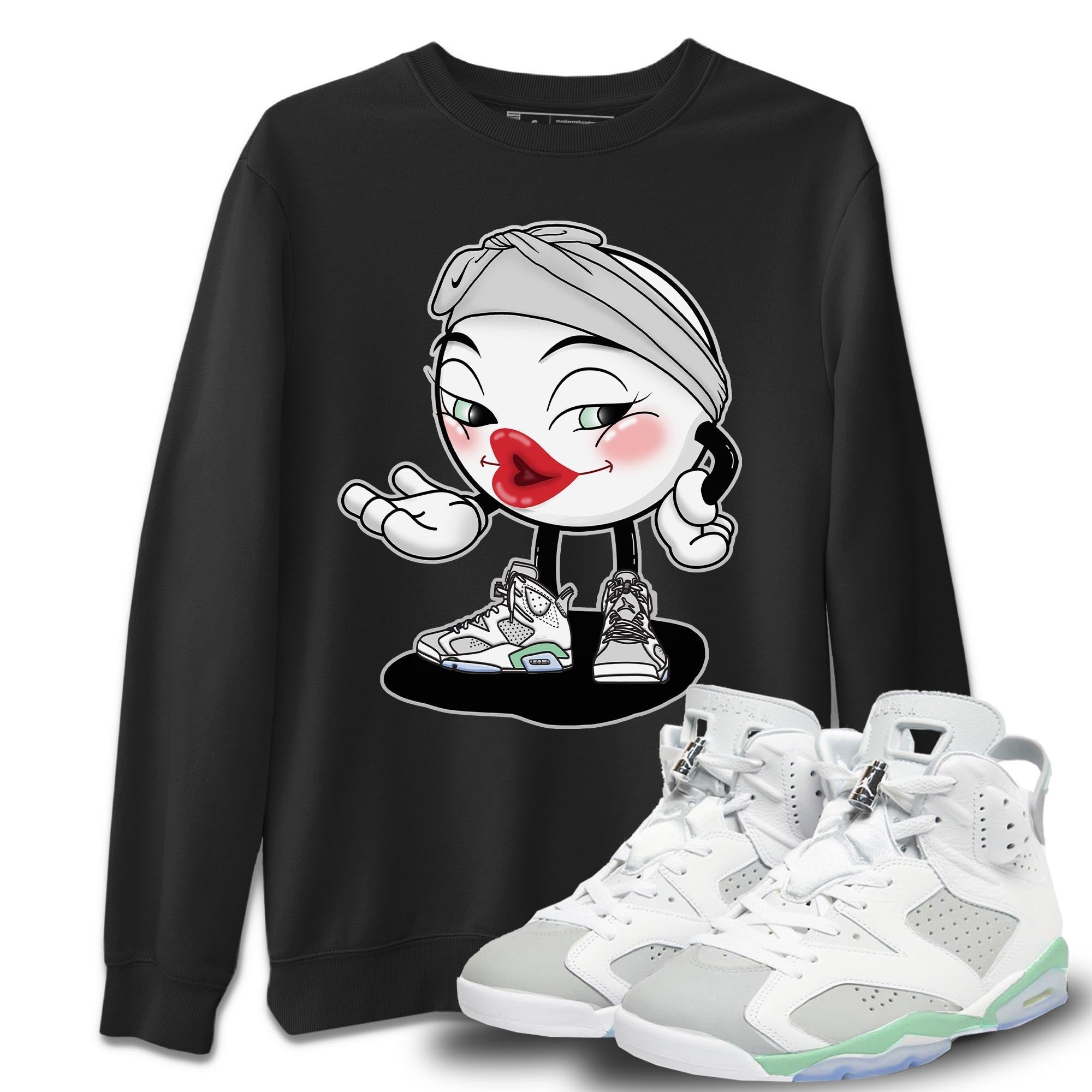 Jordan 6 Mint Foam Shirt To Match Jordans Sexy Emoji Sneaker Tees Jordan 6 Mint Foam Drip Gear Zone Sneaker Matching Clothing Unisex Shirts