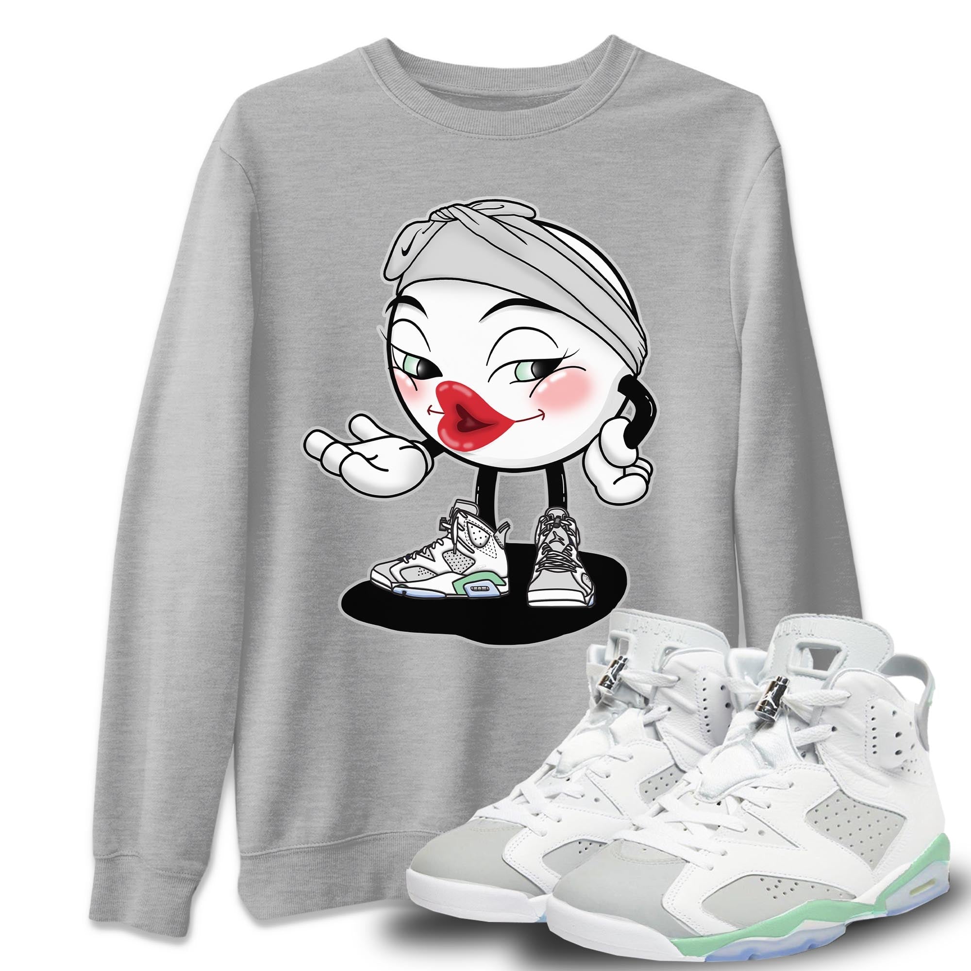 Jordan 6 Mint Foam Shirt To Match Jordans Sexy Emoji Sneaker Tees Jordan 6 Mint Foam Drip Gear Zone Sneaker Matching Clothing Unisex Shirts