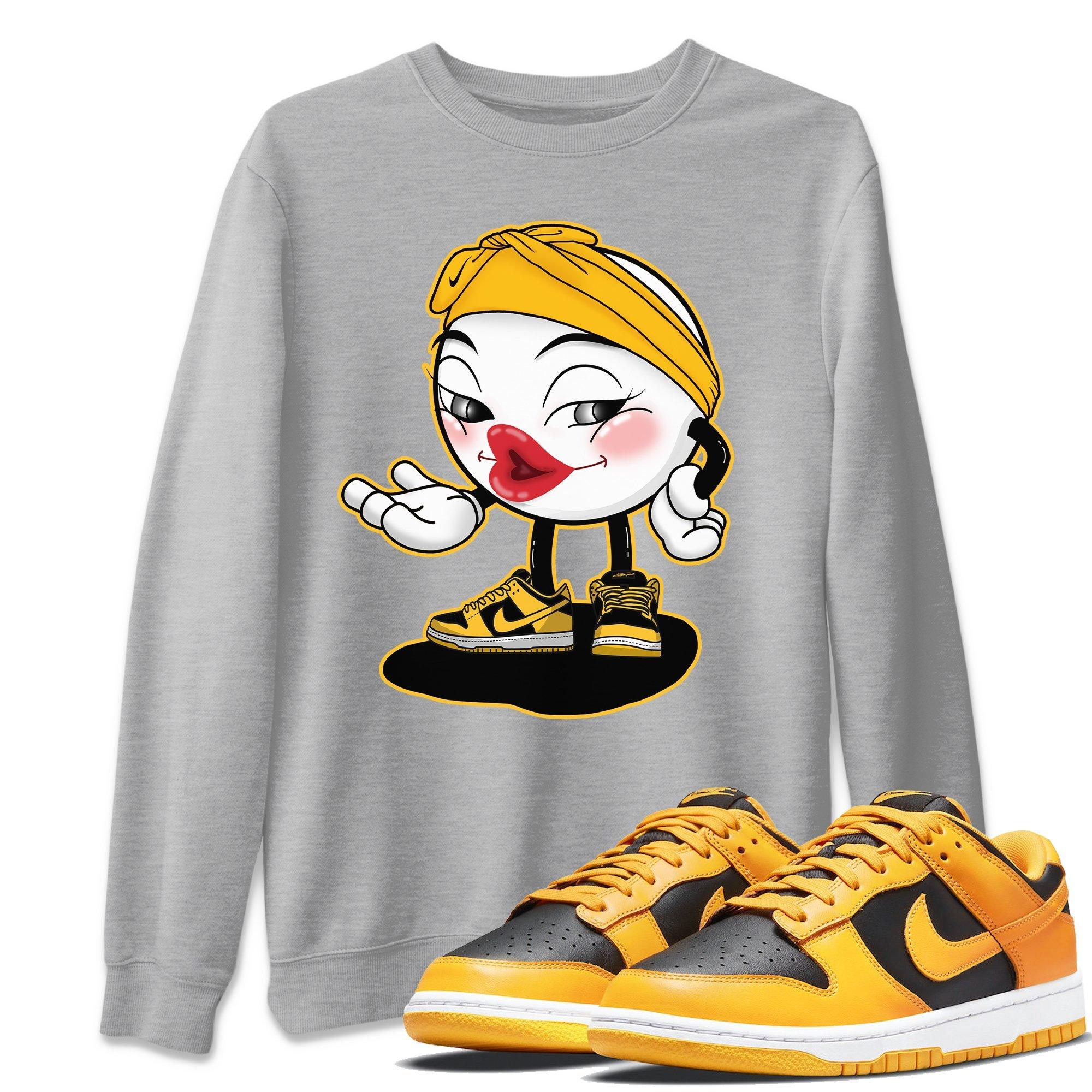 Dunk Championship Goldenrod Sneaker Match Tees Sexy Emoji Sneaker Tees Dunk Championship Goldenrod Jordan to match sneaker T-Shirt Crew Neck Shirts
