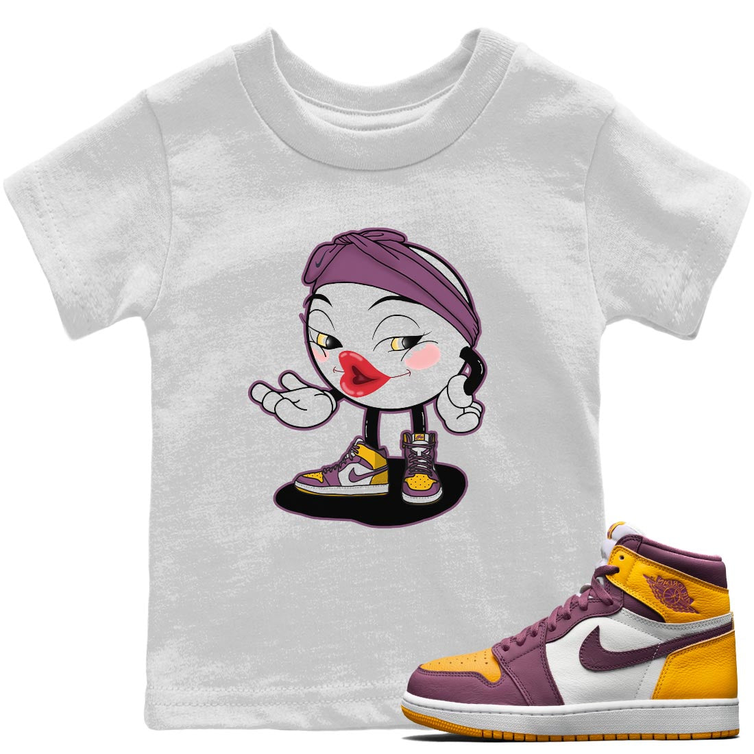 Jordan 1 Brotherhood Sneaker Matching T-Shirt Sexy Emoji Sneaker Tees Jordan 1 Brotherhood Sneaker Release Tees Kids Shirts