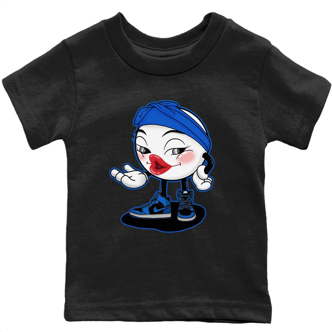 Jordan 1 Dark Marina Blue Sneaker Matching T-Shirt Sexy Emoji Sneaker Tees Jordan 1 Dark Marina Blue Sneaker Release Tees Kids Shirts