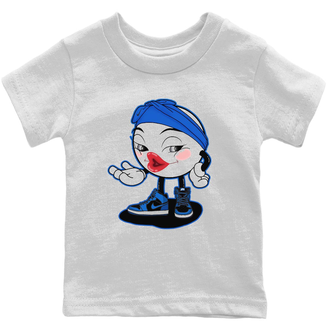 Jordan 1 Dark Marina Blue Sneaker Matching T-Shirt Sexy Emoji Sneaker Tees Jordan 1 Dark Marina Blue Sneaker Release Tees Kids Shirts