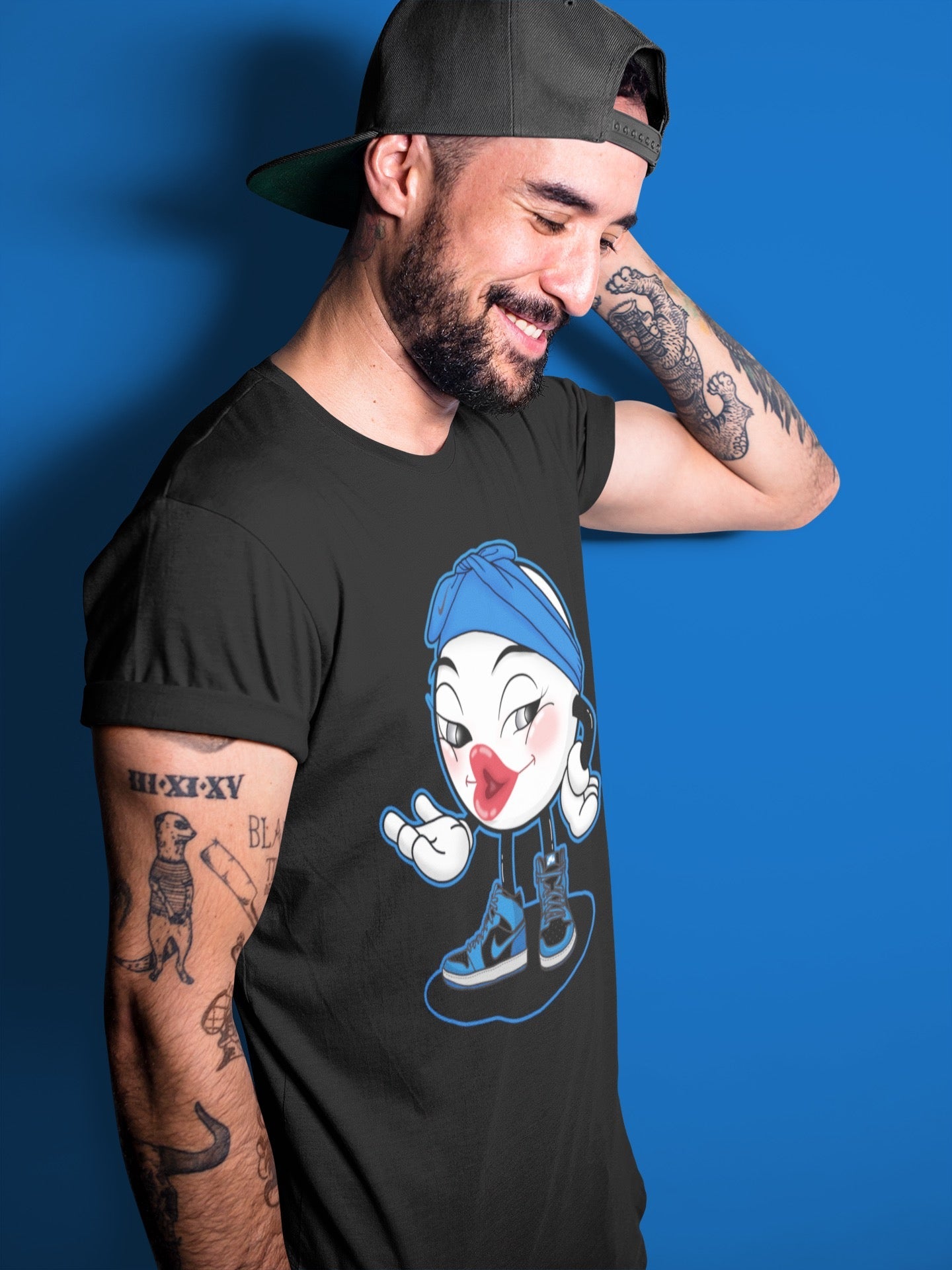 Jordan 1 Dark Marina Blue Sneaker Matching T-Shirt Sexy Emoji Sneaker Tees Jordan 1 Dark Marina Blue Sneaker Release Tees Crew Neck Tees