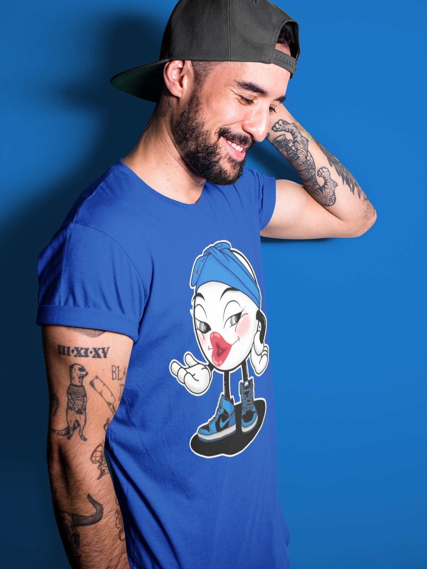 Jordan 1 Dark Marina Blue Sneaker Matching T-Shirt Sexy Emoji Sneaker Tees Jordan 1 Dark Marina Blue Sneaker Release Tees Crew Neck Tees
