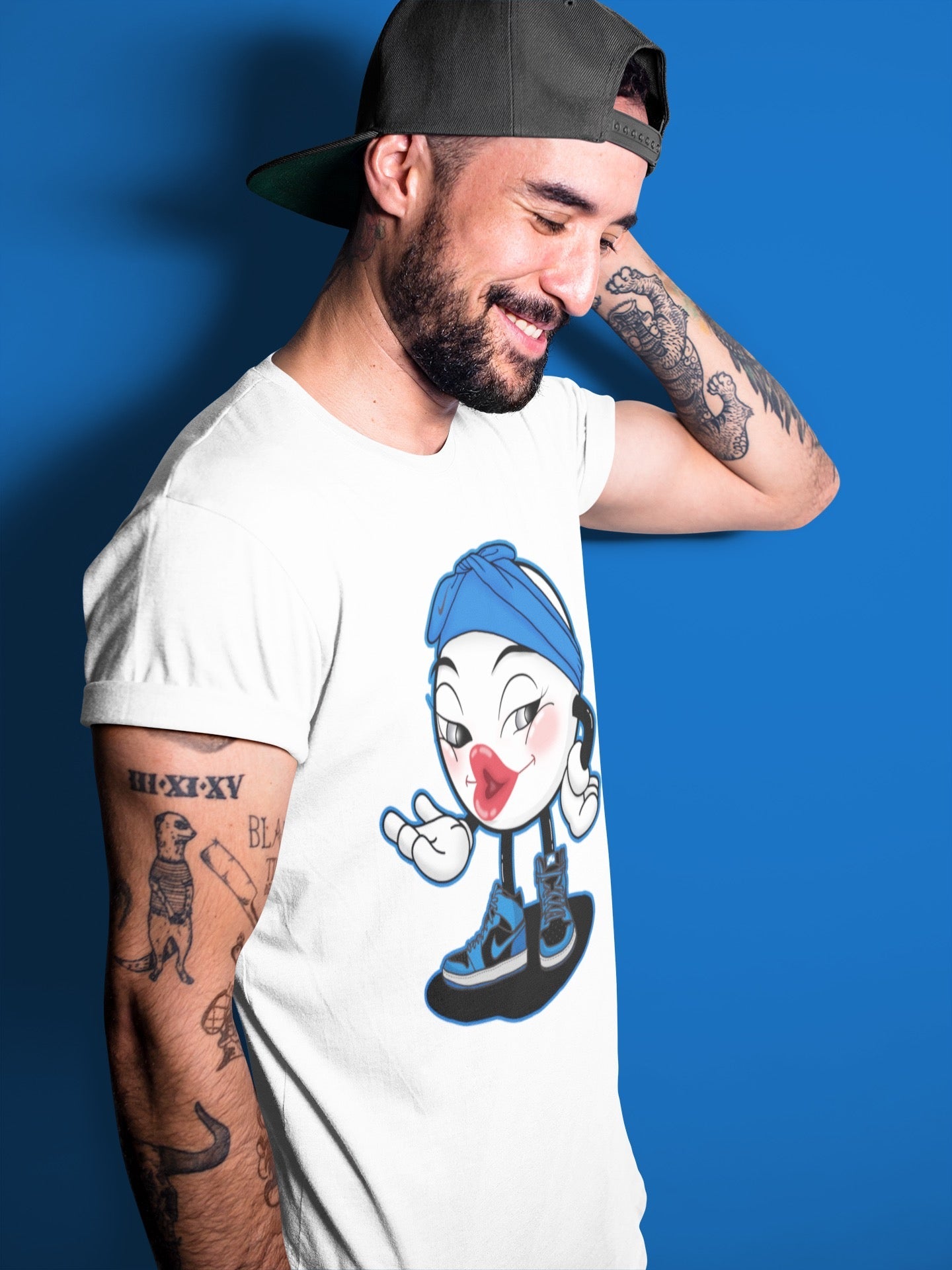 Jordan 1 Dark Marina Blue Sneaker Matching T-Shirt Sexy Emoji Sneaker Tees Jordan 1 Dark Marina Blue Sneaker Release Tees Crew Neck Tees