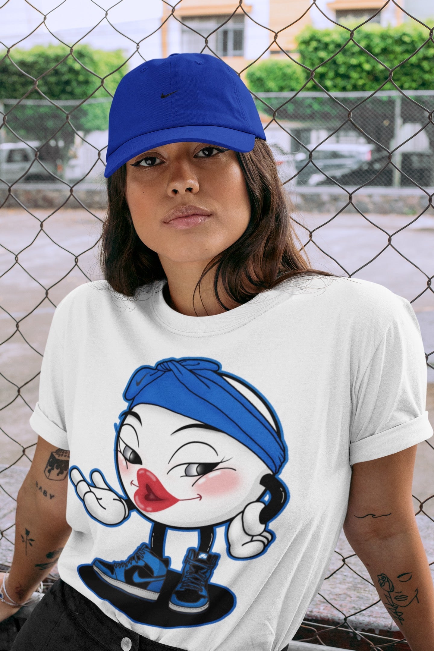 Jordan 1 Dark Marina Blue Sneaker Matching T-Shirt Sexy Emoji Sneaker Tees Jordan 1 Dark Marina Blue Sneaker Release Tees Crew Neck Tees