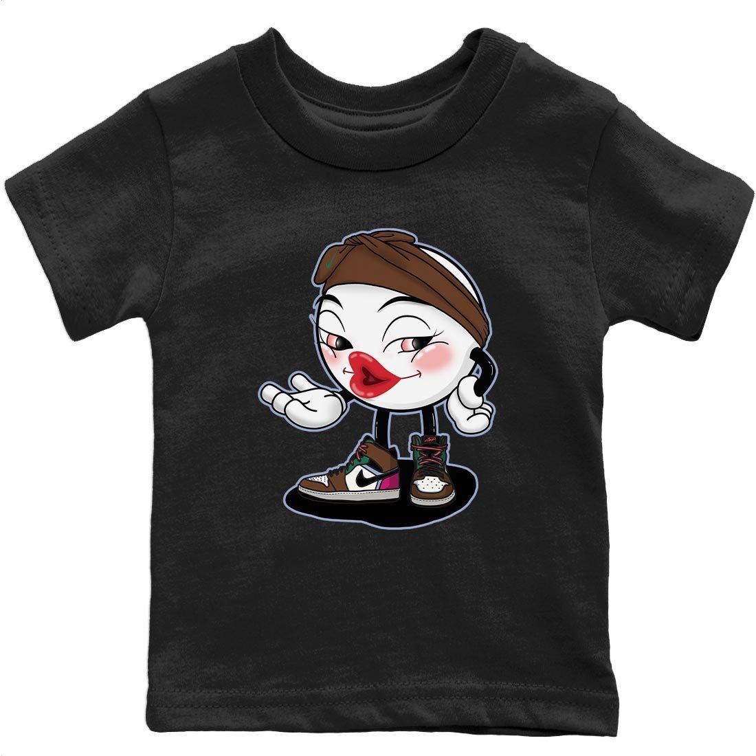 Jordan 1 Hand Crafted Sneaker Matching T-Shirt Sexy Emoji Sneaker Tees Jordan 1 Hand Crafted Sneaker Release Tees Kids Shirts