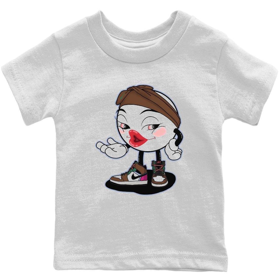 Jordan 1 Hand Crafted Sneaker Matching T-Shirt Sexy Emoji Sneaker Tees Jordan 1 Hand Crafted Sneaker Release Tees Kids Shirts
