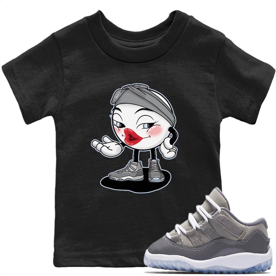 Jordan 11 Cool Grey Sneaker Matching T-Shirt Sexy Emoji Sneaker Tees Jordan 11 Cool Grey Sneaker Release Tees Kids Shirts