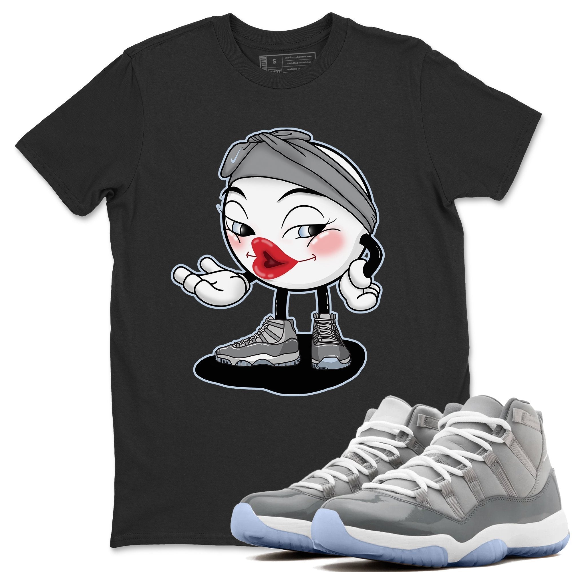 Jordan 11 Cool Grey Shirt To Match Jordans Sexy Emoji Sneaker Tees Jordan 11 Cool Grey Drip Gear Zone Sneaker Matching Clothing Unisex Shirts